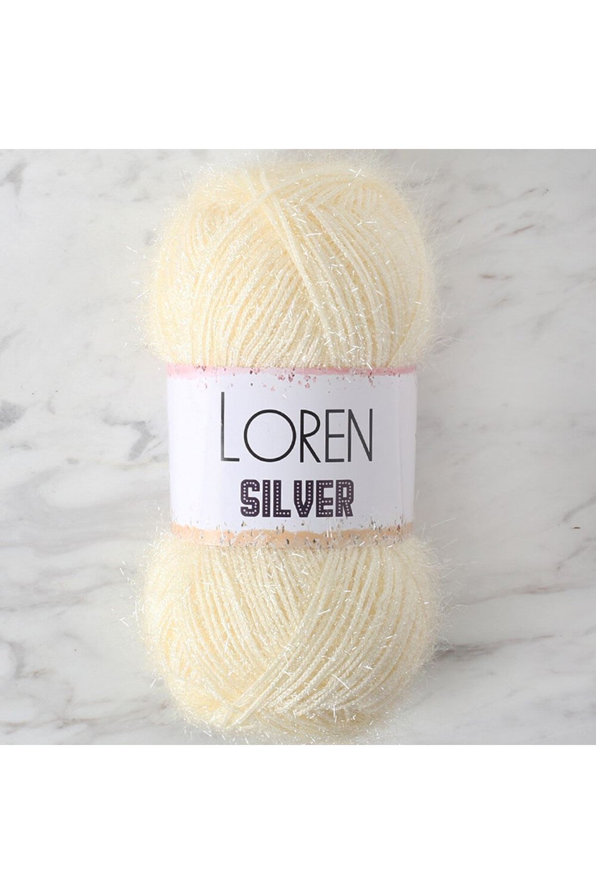 LOREN SILVER KREM EL ÖRGÜ İPİ - RS0065 - 34071