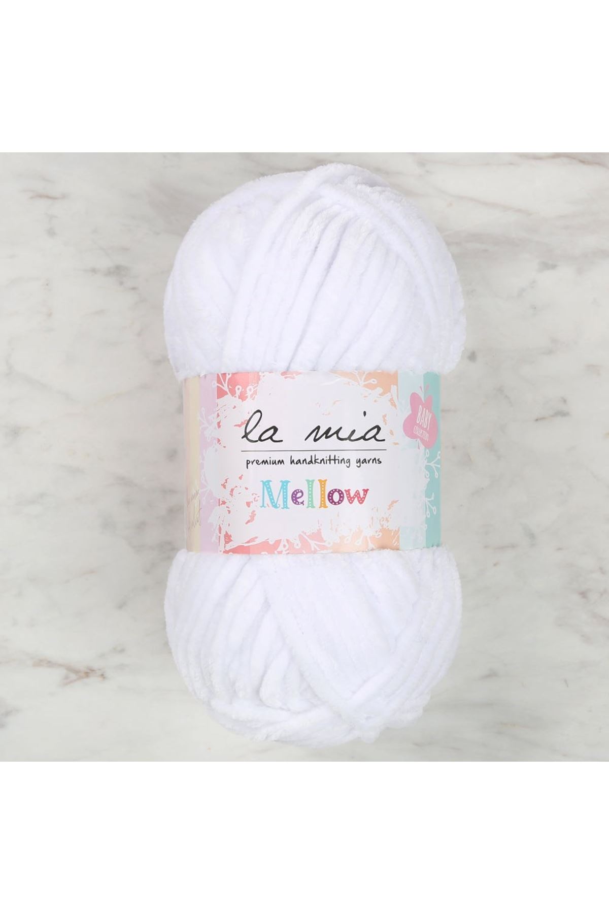 La Mia Mellow Beyaz El Örgü İpi - 901 - 34150