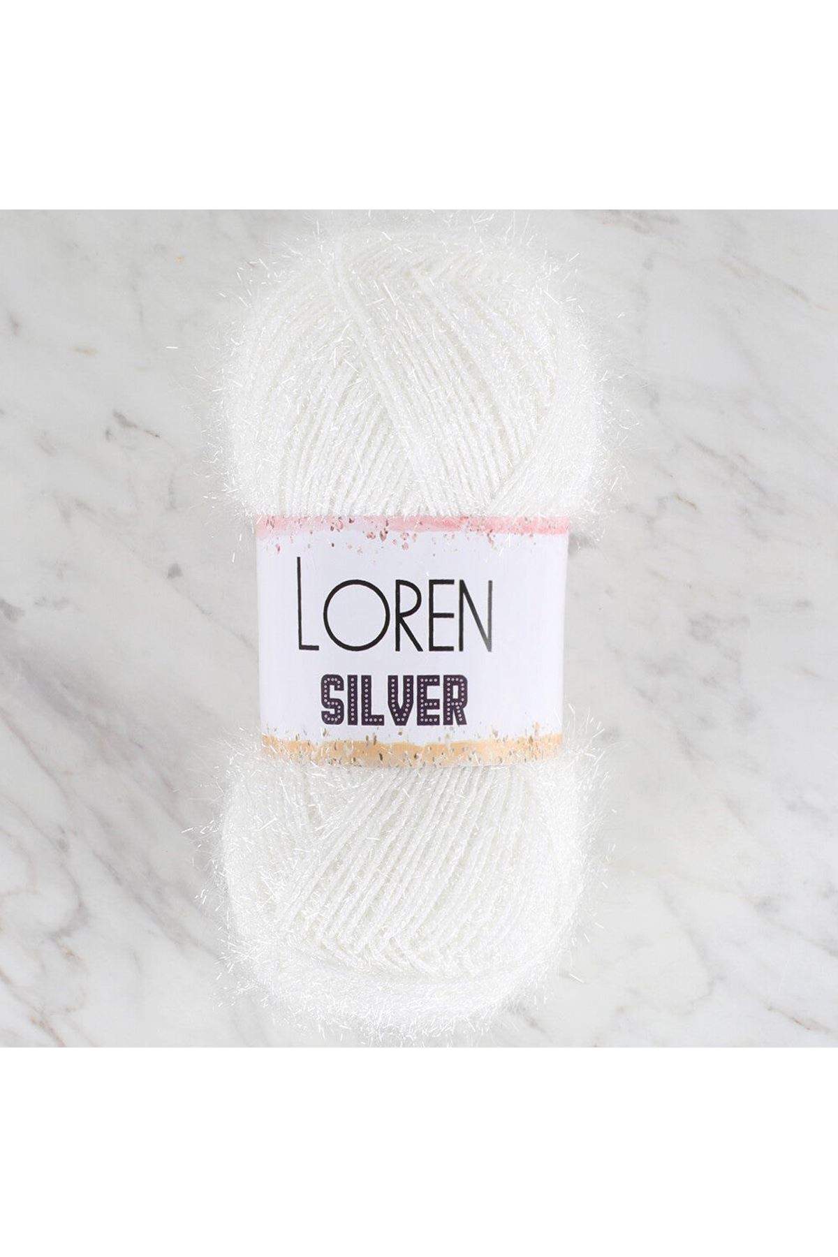 Loren Silver Ekru El Örgü İpi - RS-EKRU - 34069