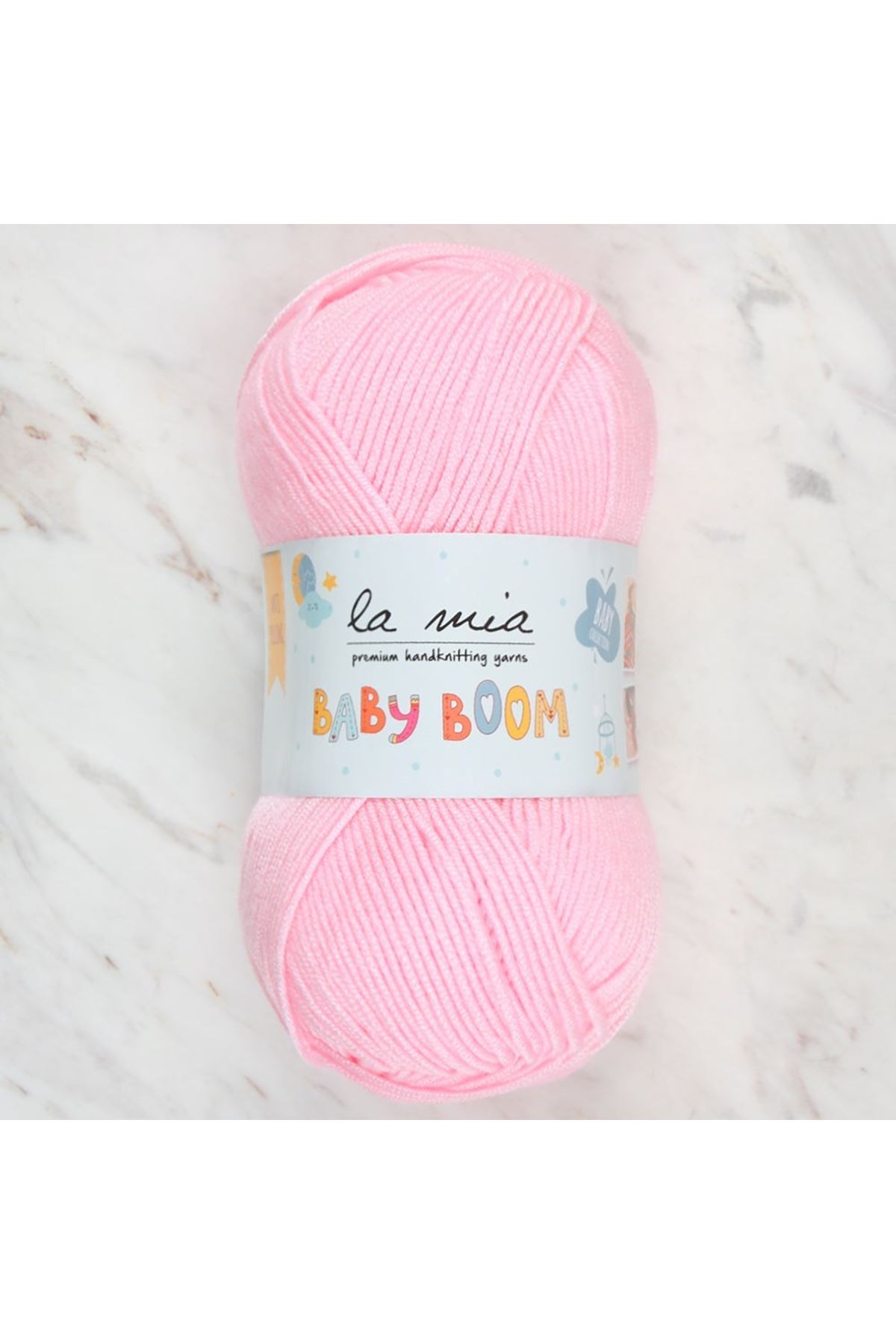 La Mia Baby Boom Bebe Pembe El Örgü İpi - 782 - 34119
