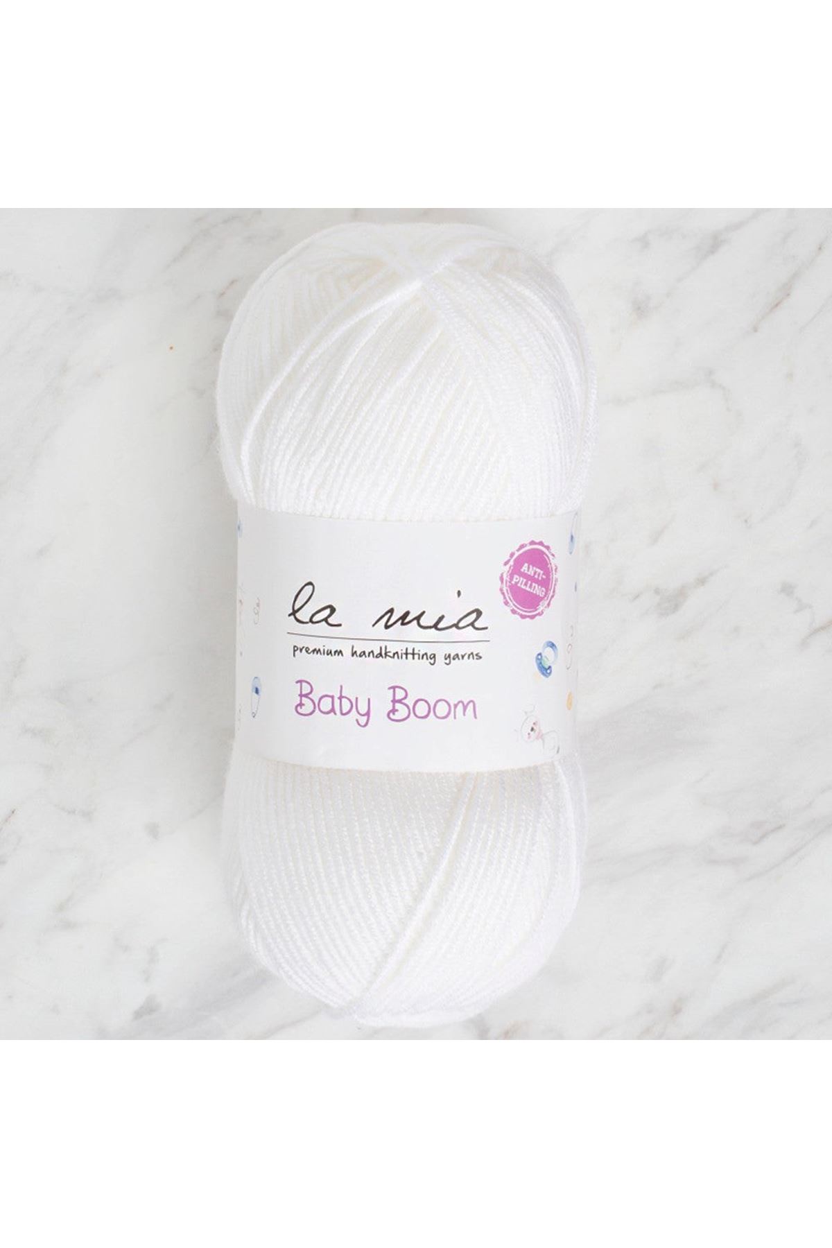 La Mia Baby Boom Beyaz El Örgü İpi - 10 - 34118