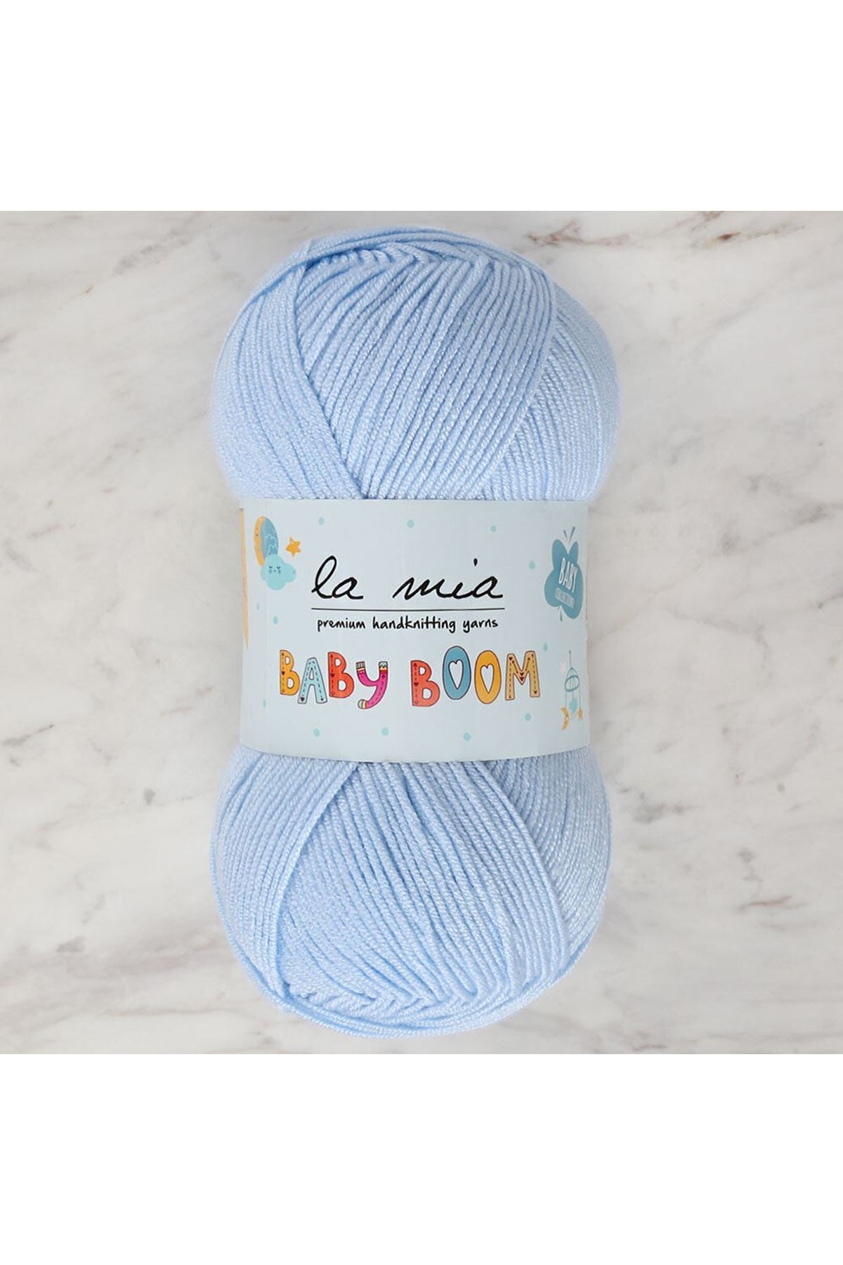 La Mia Baby Boom Bebe Mavi El Örgü İpi - 544 - 34144
