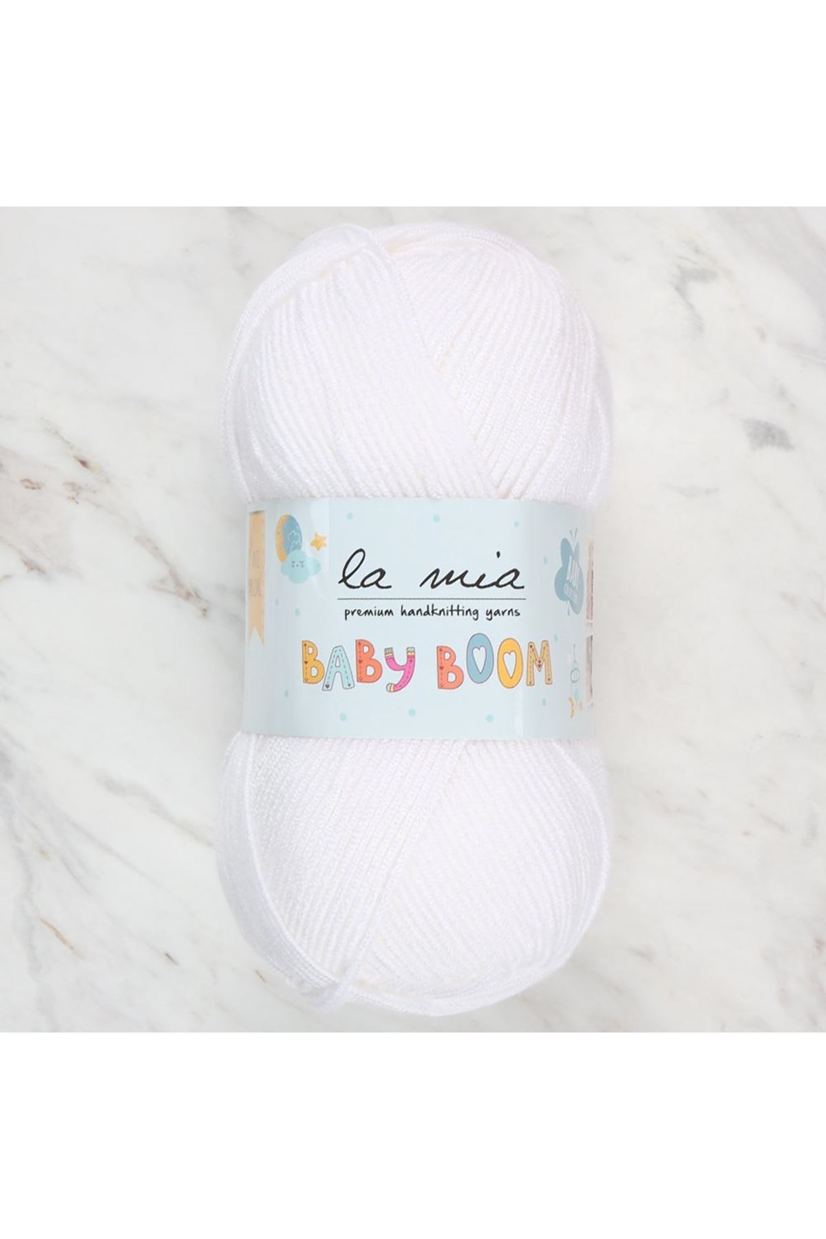 La Mia Baby Boom Beyaz El Örgü İpi - 10 - 34118