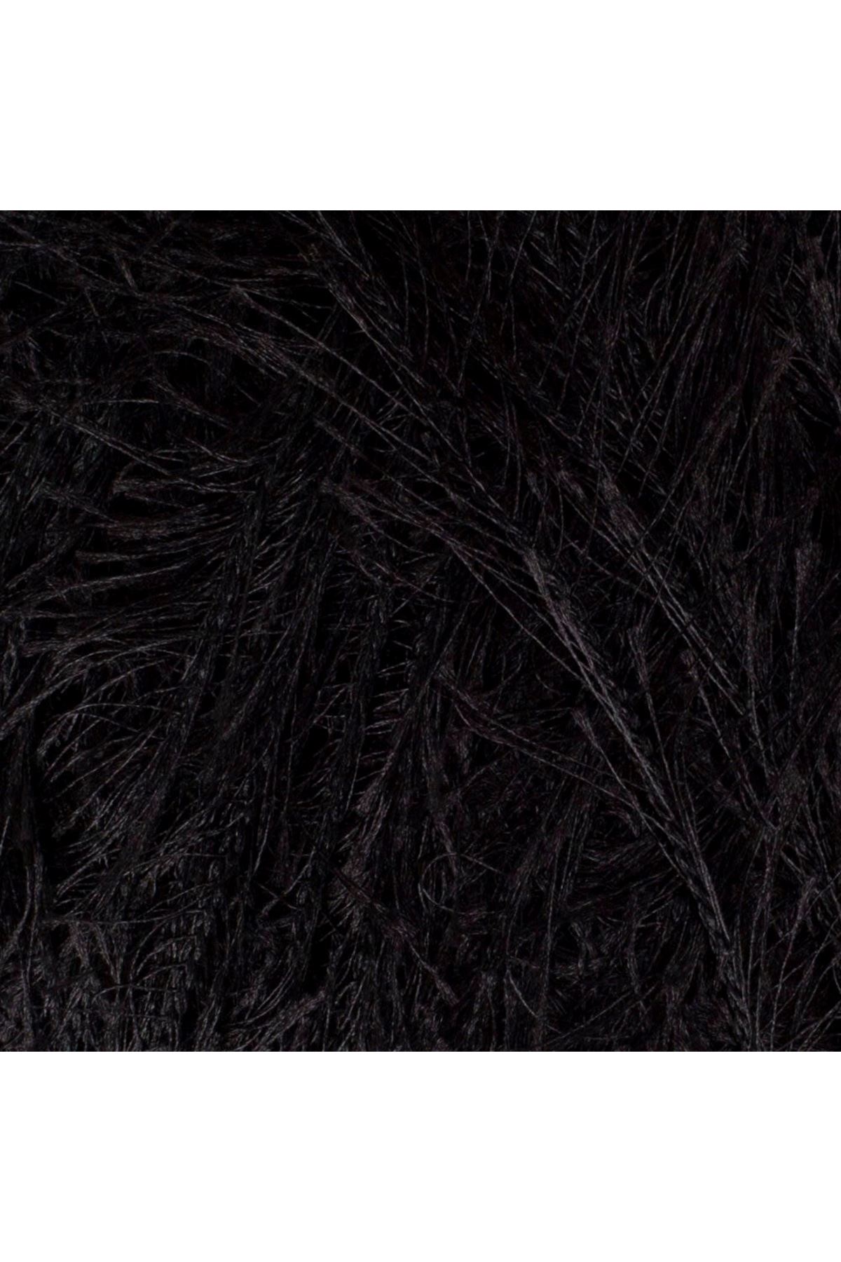 Loren Furry Siyah El Örgü İpi - RF1001 - 34066