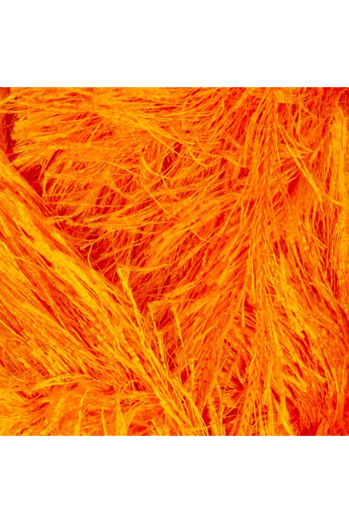 Loren Furry Turuncu El Örgü İpi - RF103 - 34065