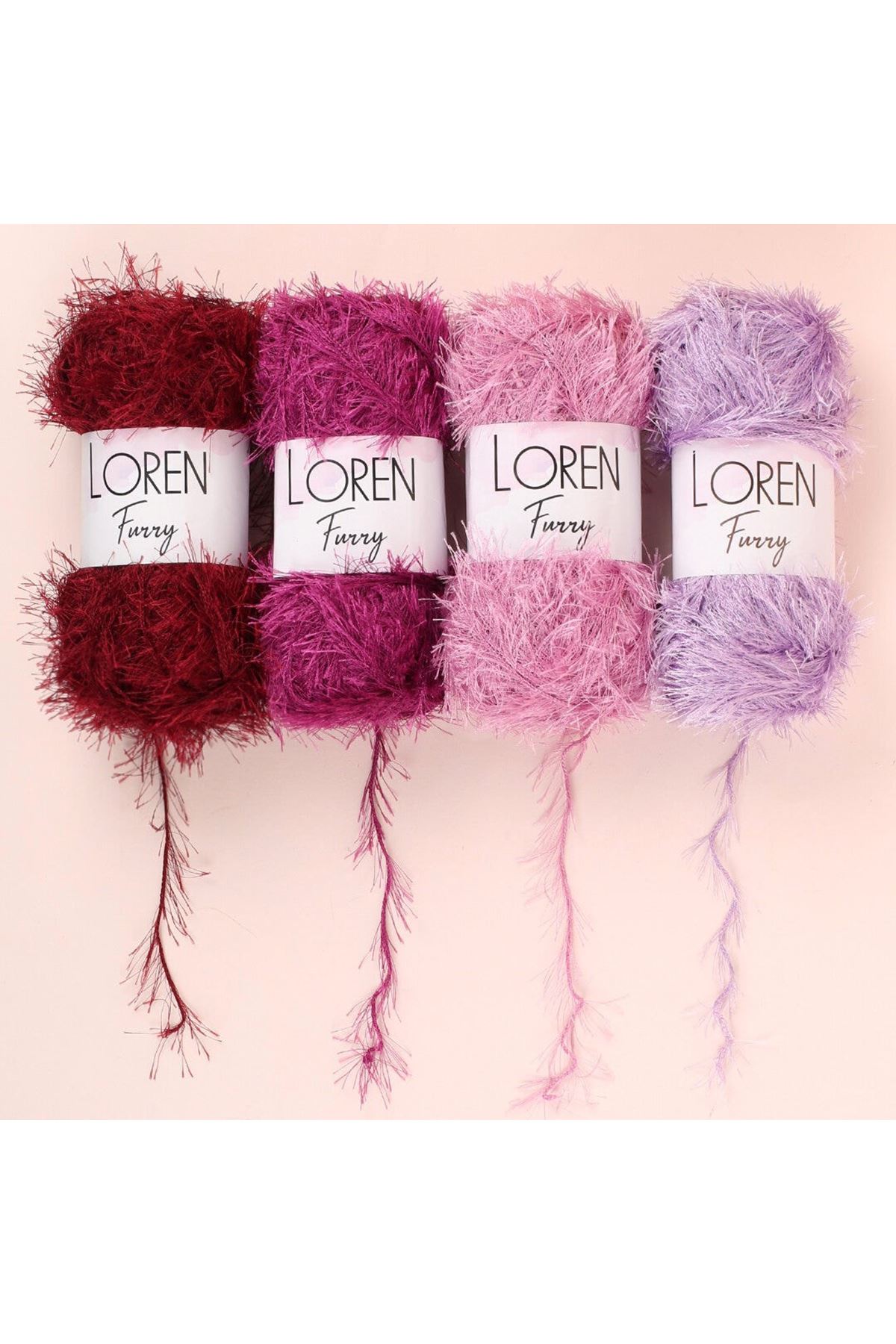 Loren Furry Gri El Örgü İpi - RF006 - 34045