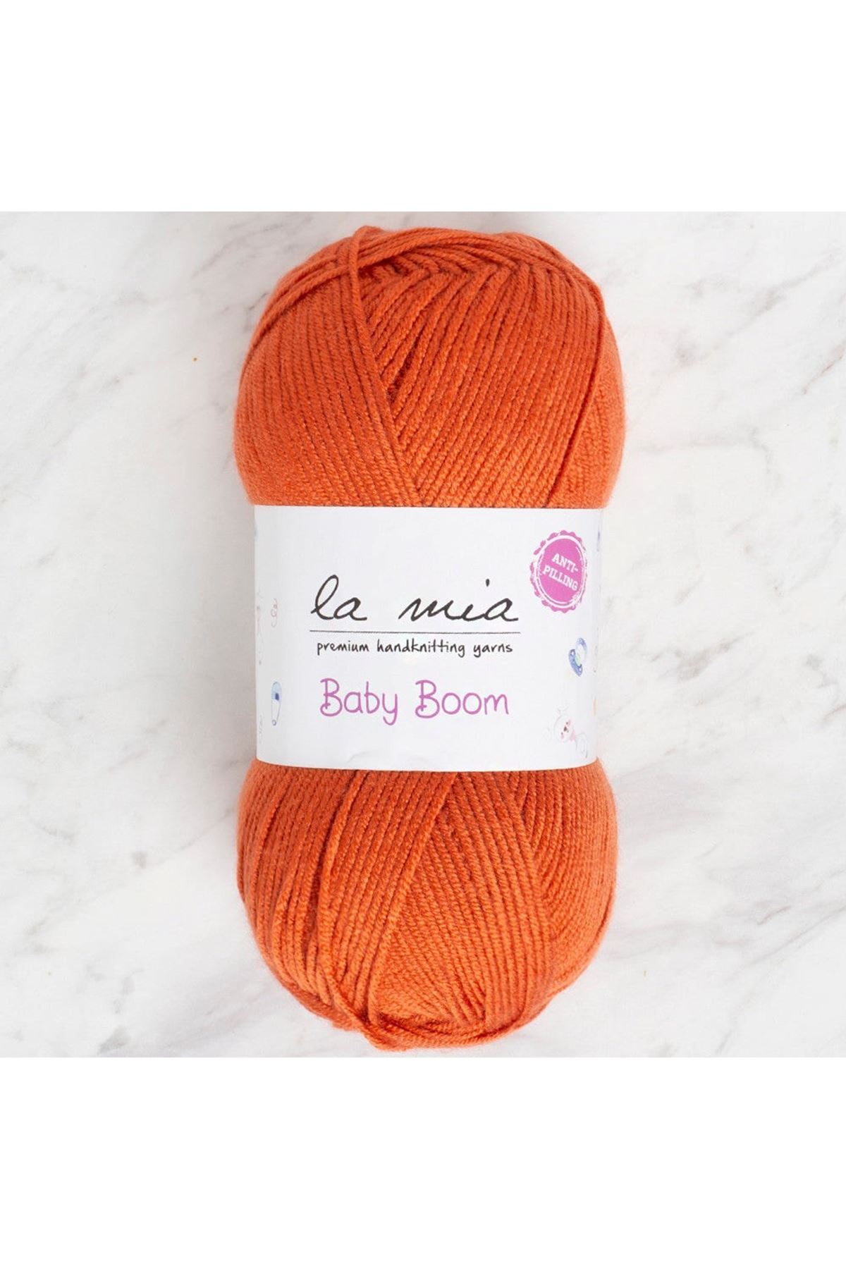 La Mia Baby Boom Kiremit Rengi El Örgü İpi - 1210 - 34130