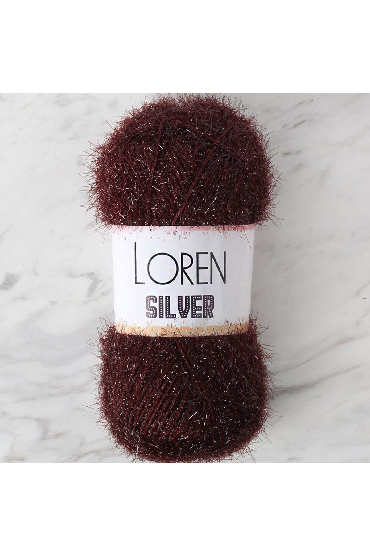 LOREN SILVER KAHVERENGİ EL ÖRGÜ İPİ - RS0093 - 34089