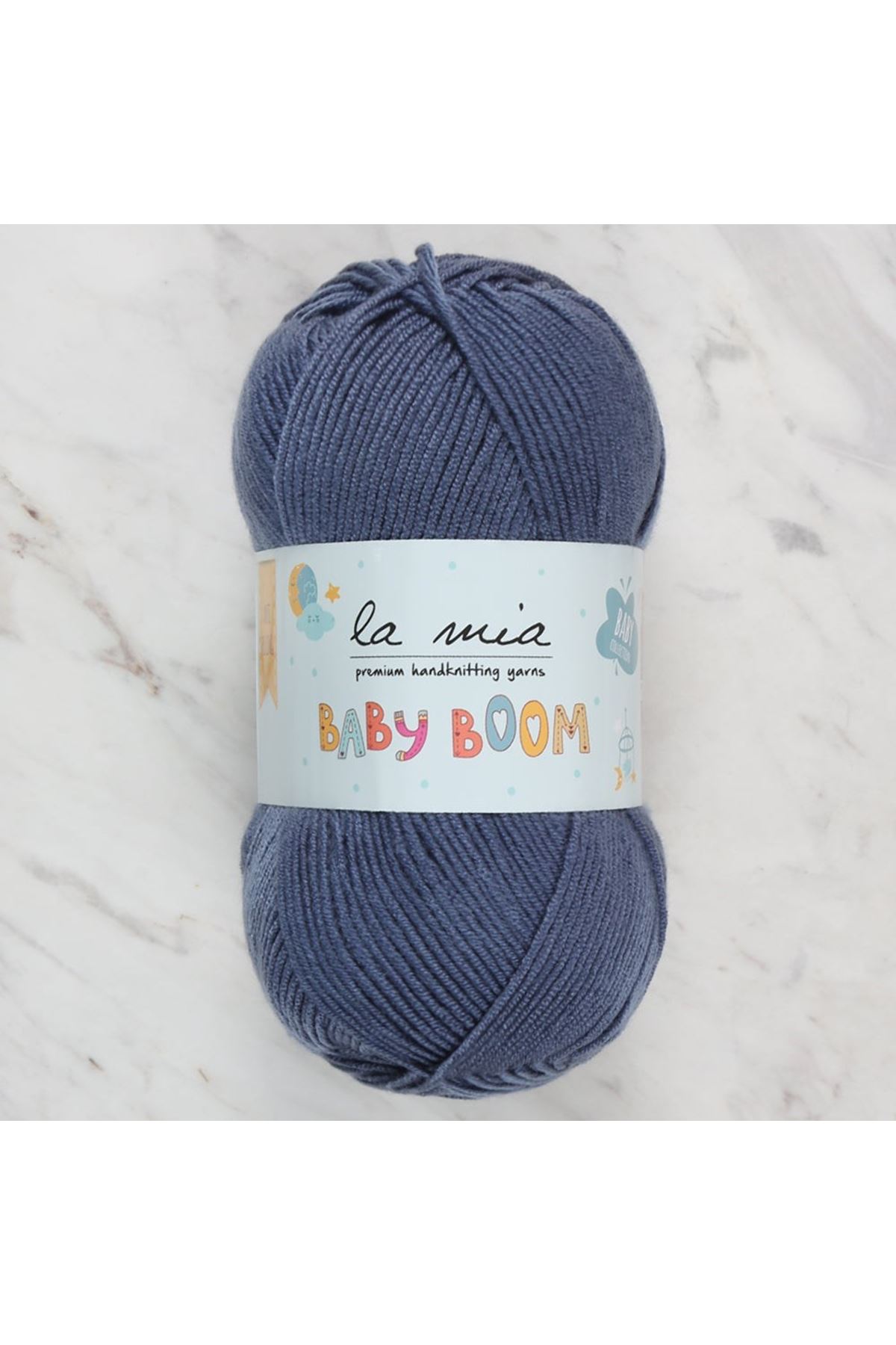 La Mia Baby Boom Havacı Mavi El Örgü İpi - 1533 - 34129