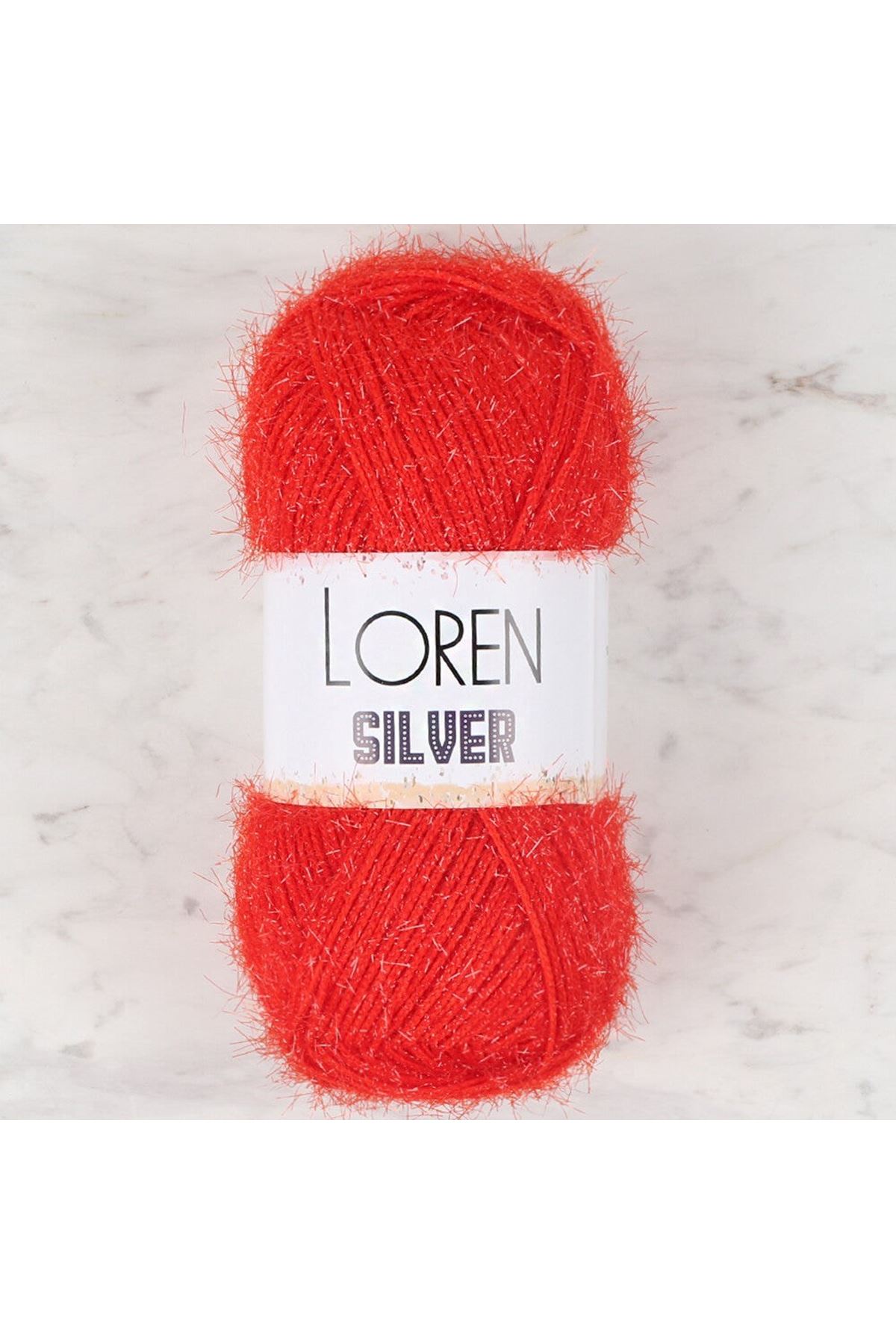 Loren Silver Kırmızı El Örgü İpi - RS0025 - 34087