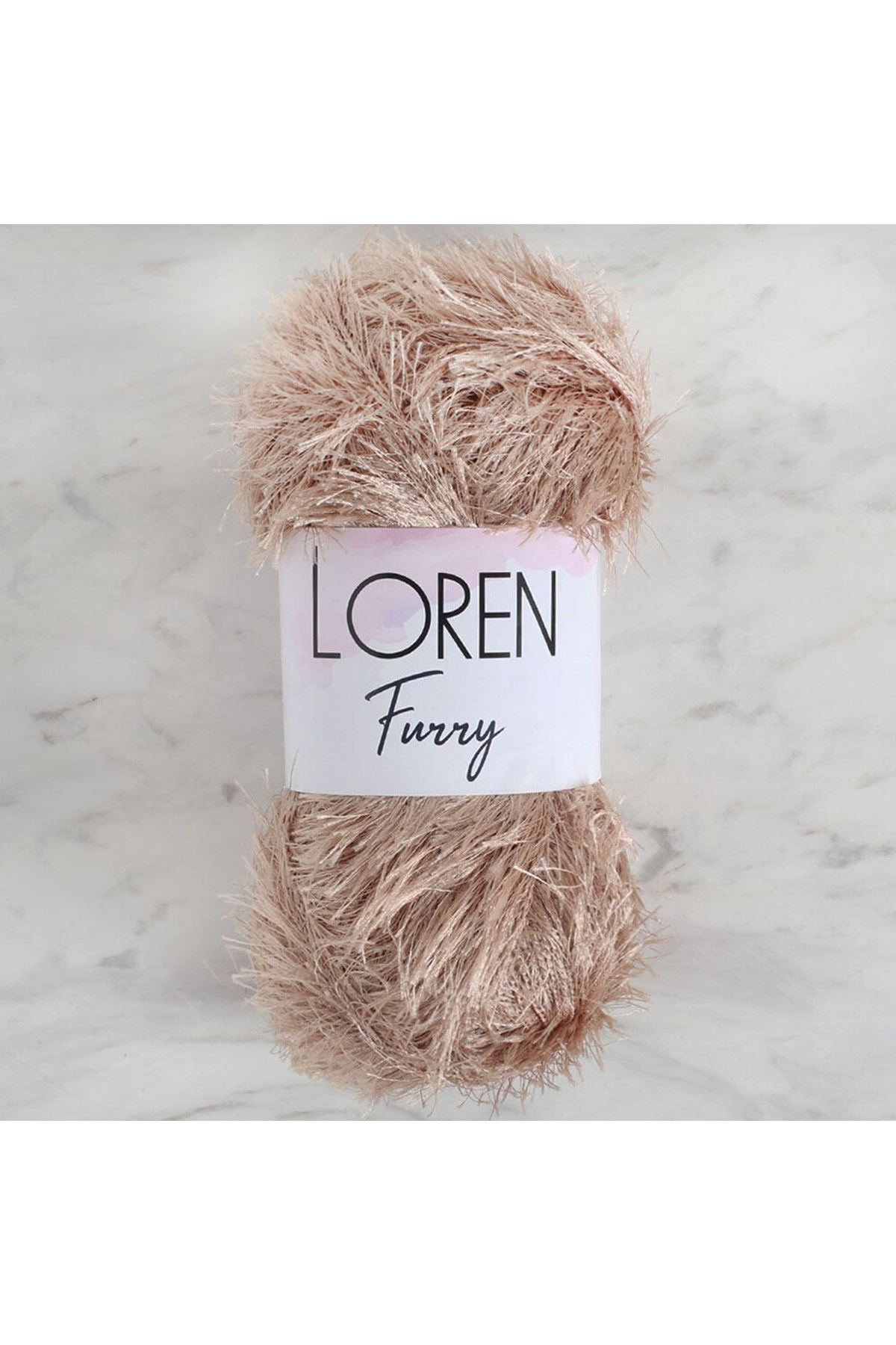 Loren Furry Bej El Örgü İpi - RF053 - 34060