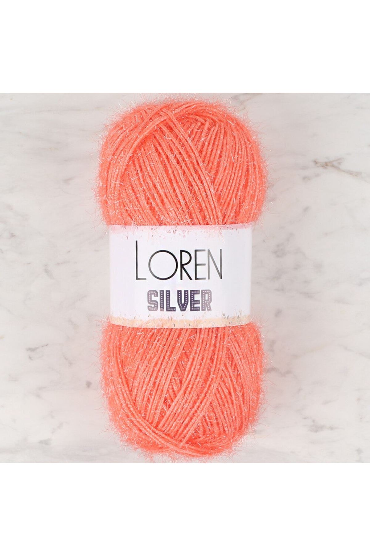 Loren Silver Turuncu El Örgü İpi - RS0019 - 34084