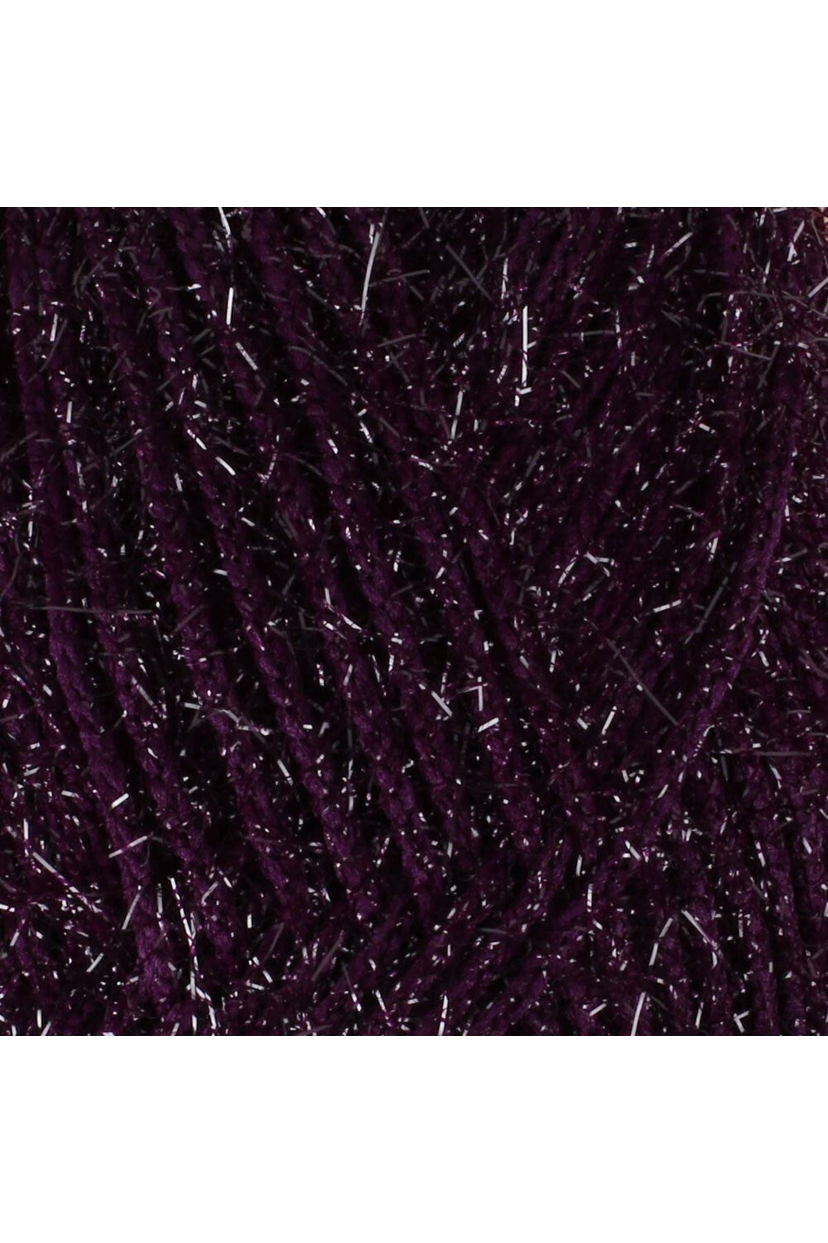 Loren Silver Patlıcan Moru El Örgü İpi - RS0109 - 34082