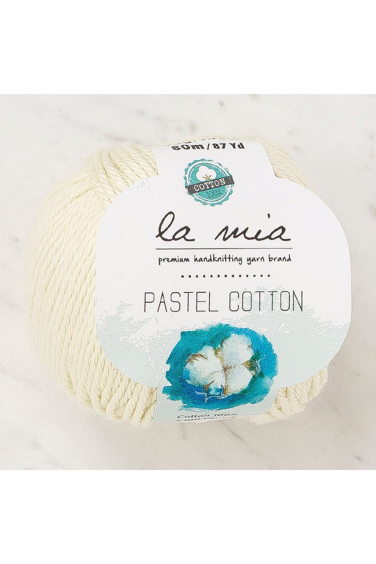La Mia Pastel Cotton Sarı El Örgü İpi - L182 - 33951
