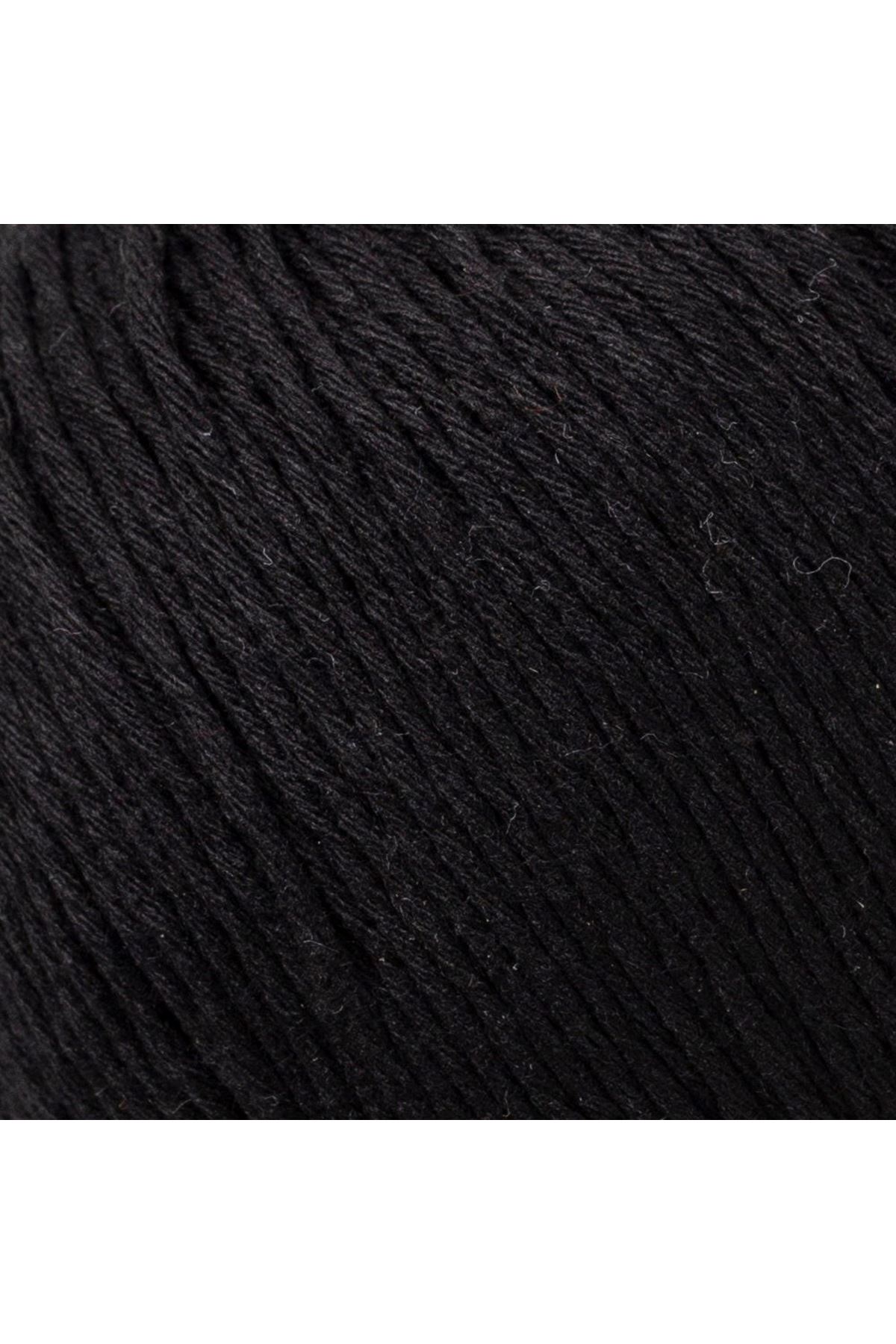 Loren Natural Cotton Siyah El Örgü İpi - R004 - 33908