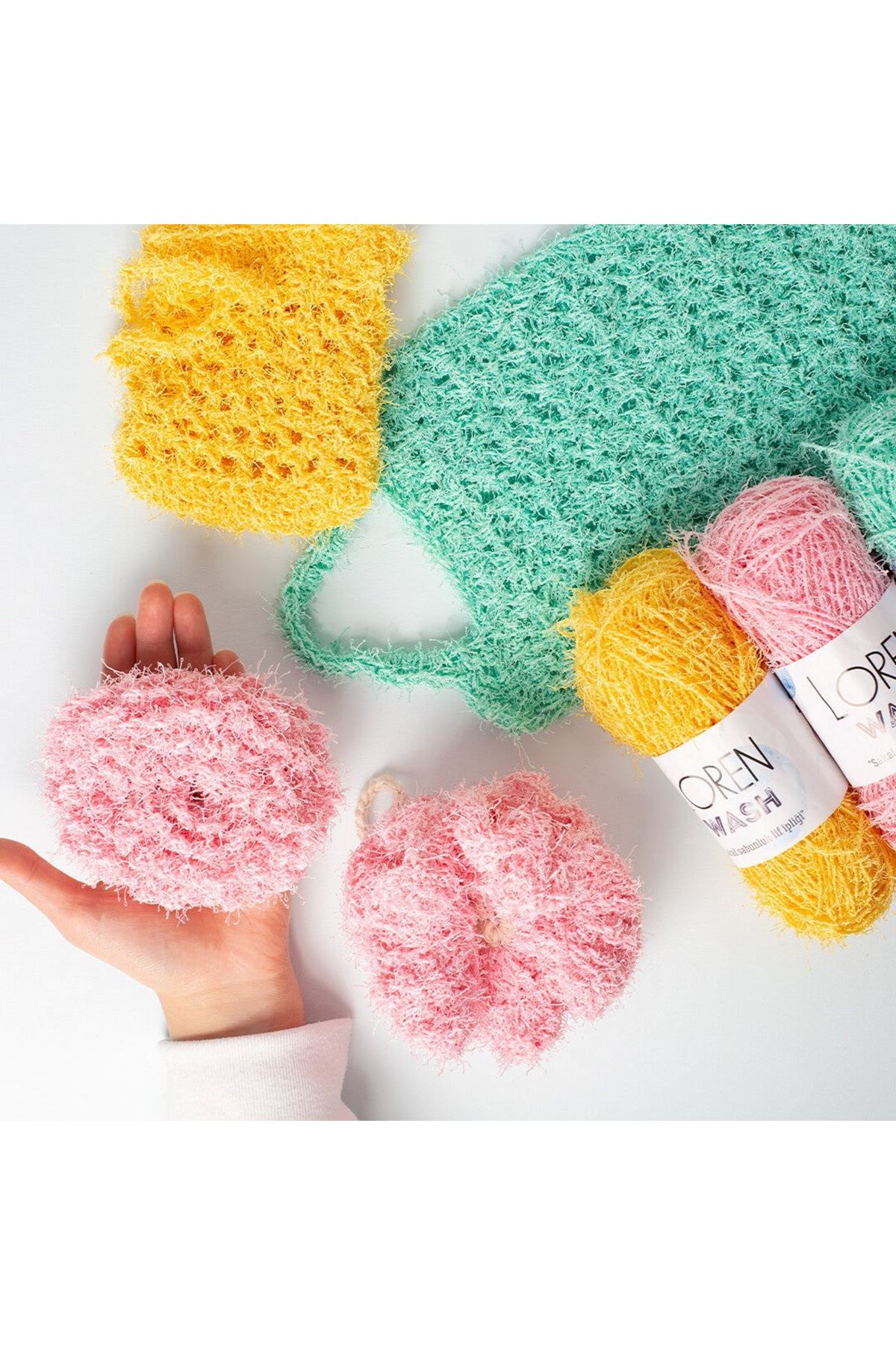 Loren Wash Kahverengi El Örgü İpi - R144 - 34035