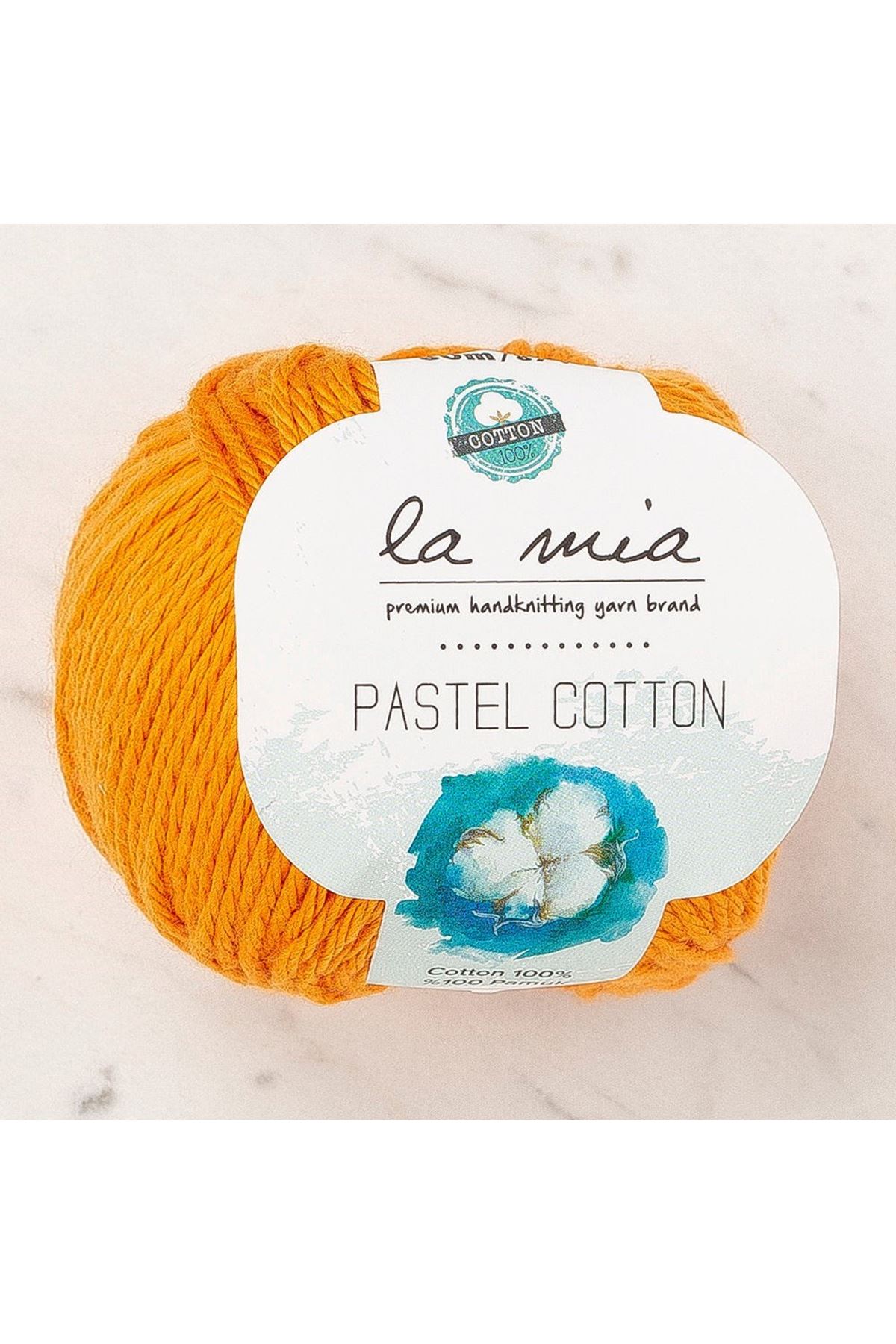 La Mia Pastel Cotton Turuncu El Örgü İpi - L179 - 33949