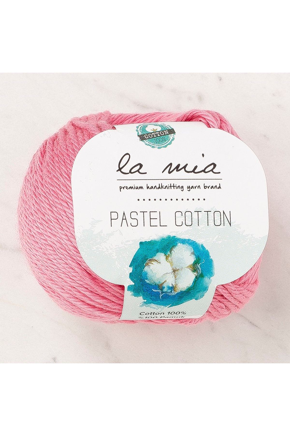 La Mia Pastel Cotton Pembe El Örgü İpi - L184 - 33947