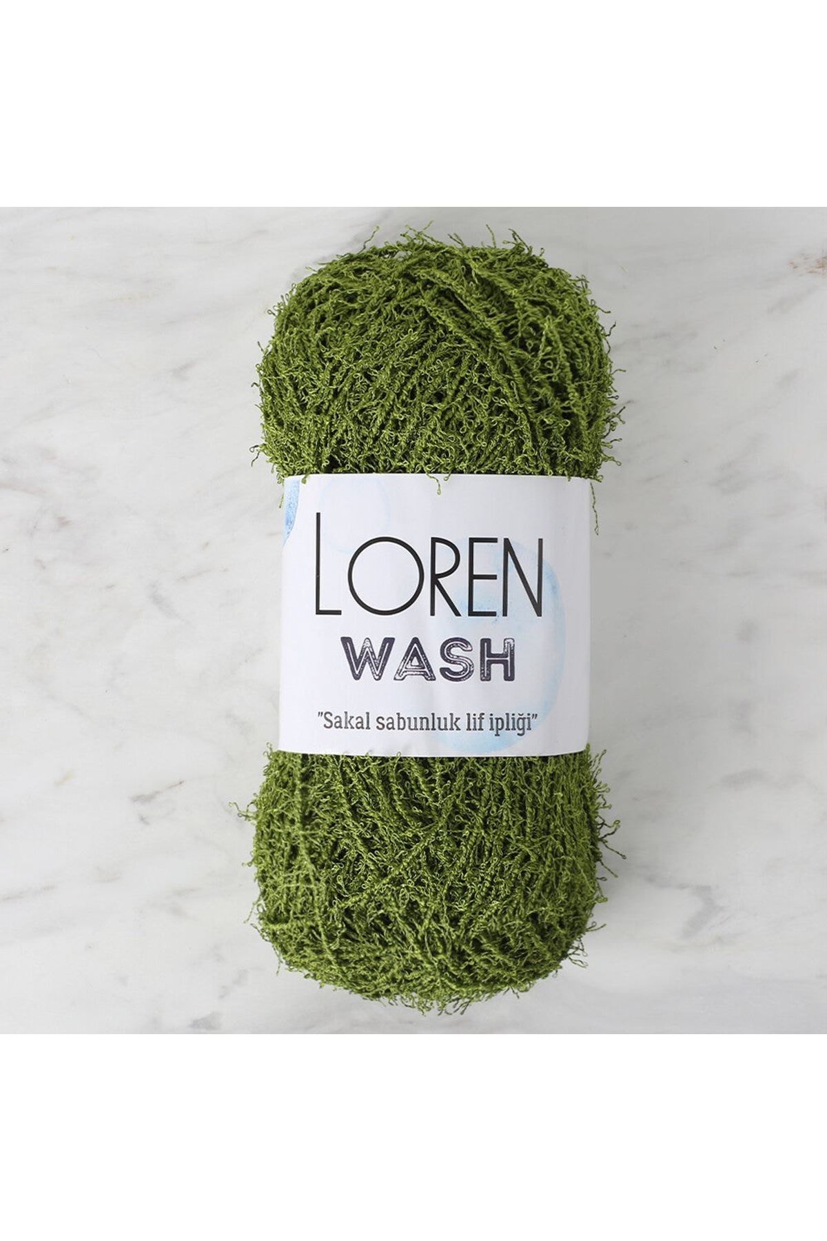 Loren Wash Yeşil El Örgü İpi - R142 - 34032