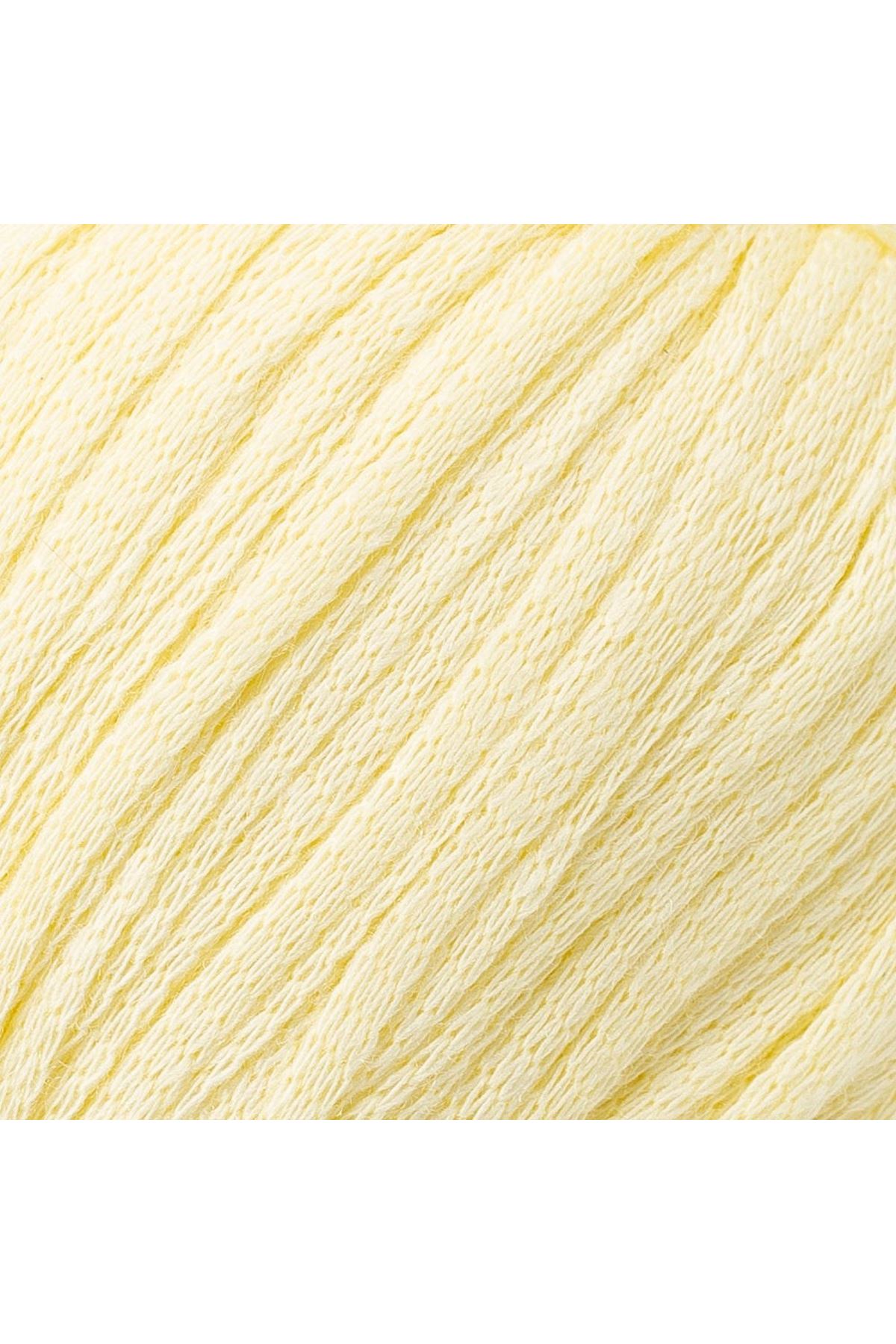 La Mia Fettucia Toz Sarı El Örgü İpi - L028 - 33878
