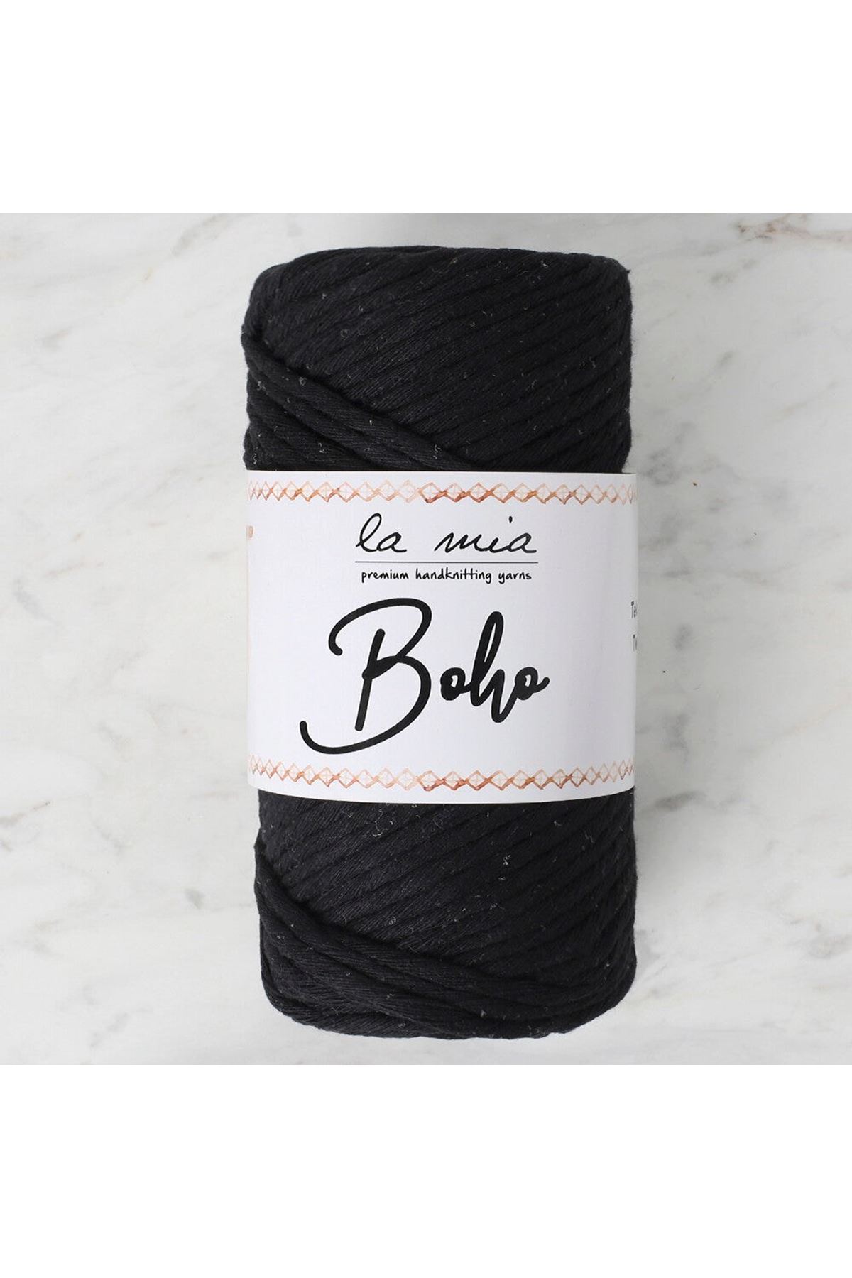 La Mia Boho Siyah Büküm Makrome İpi - L006 - 33997