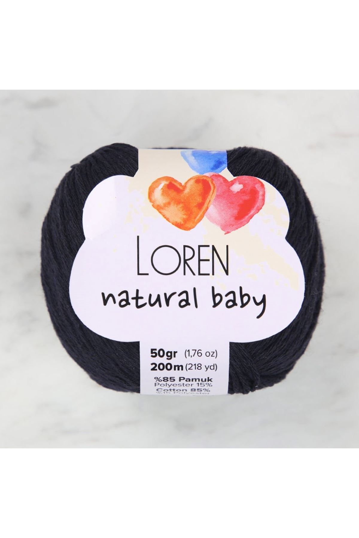 Loren Natural Baby Lacivert El Örgü İpi - R005 - 33940