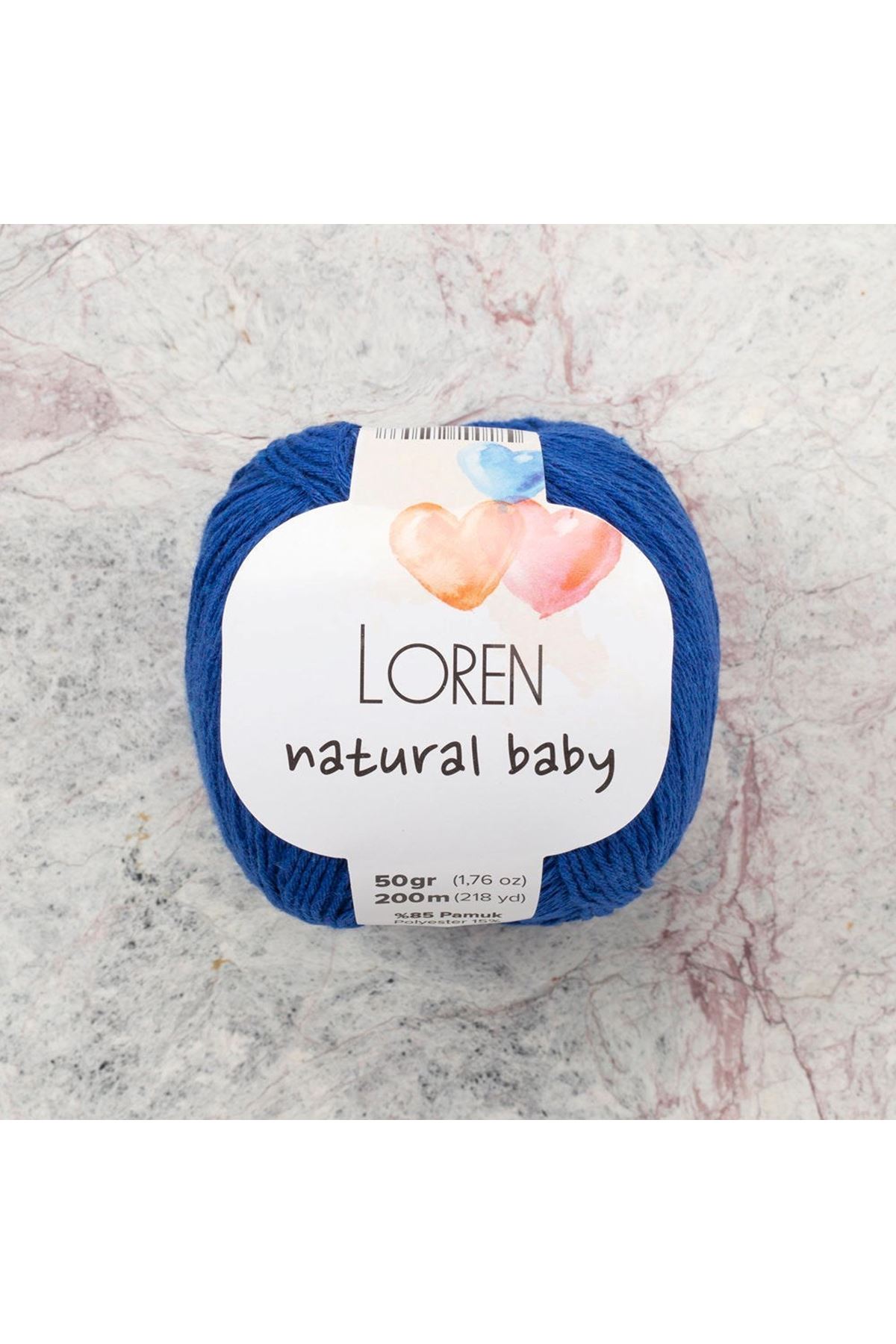 Loren Natural Baby Mavi El Örgü İpi - R025 - 33933