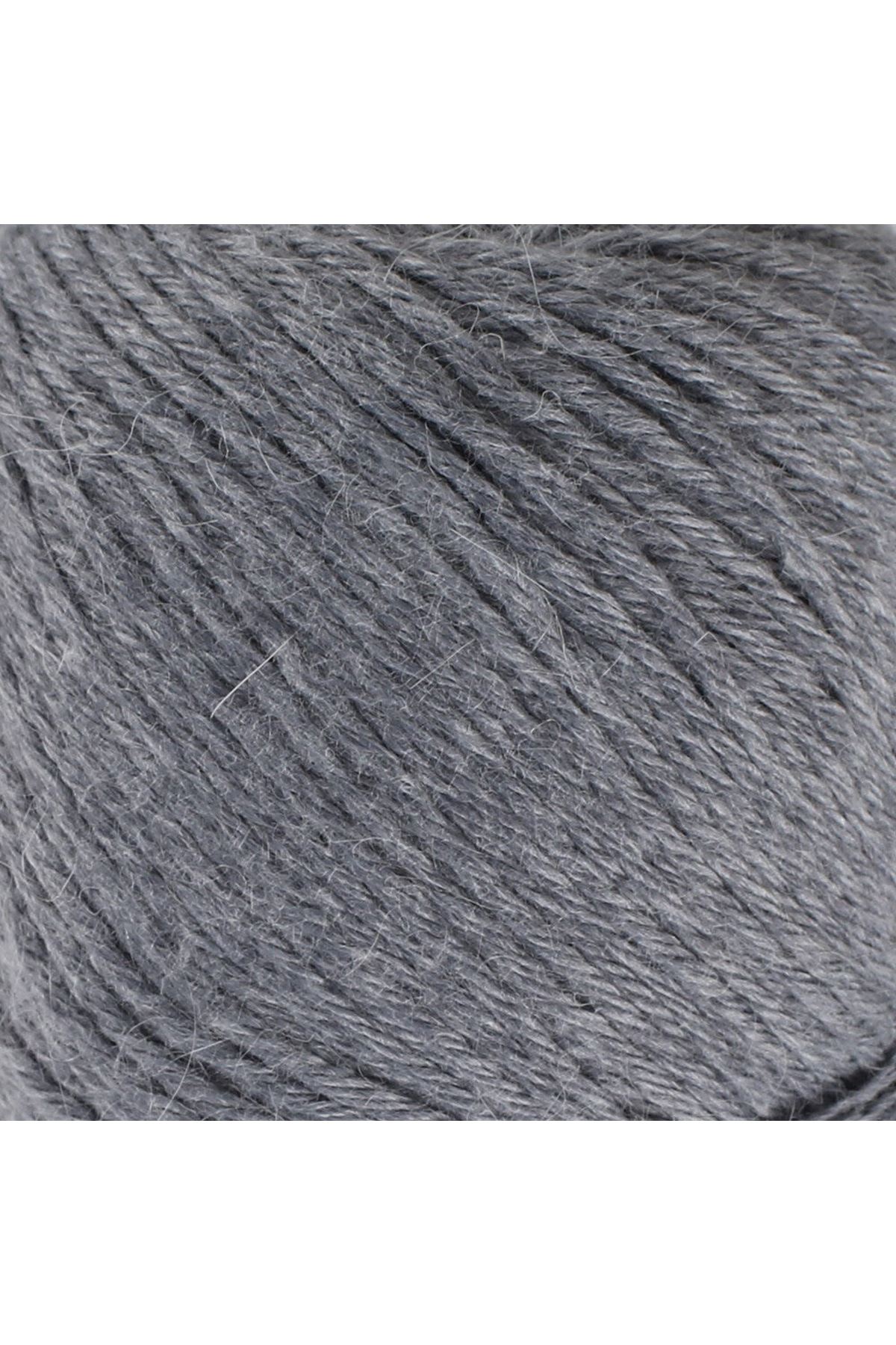 La Mia Angora 50gr Gri El Örgü İpi - L134 - 33809