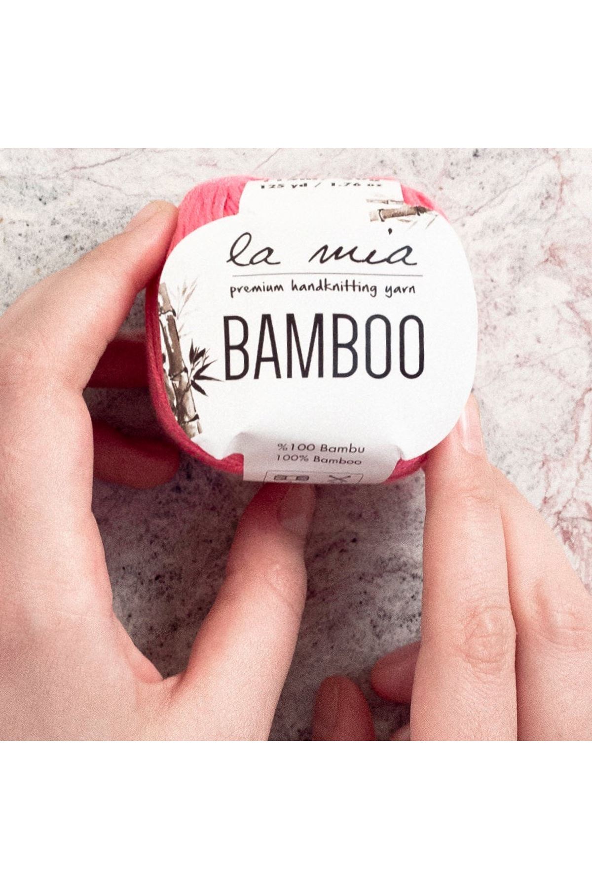 La Mia Bamboo Lacivert El Örgü İpi - L196 - 33856