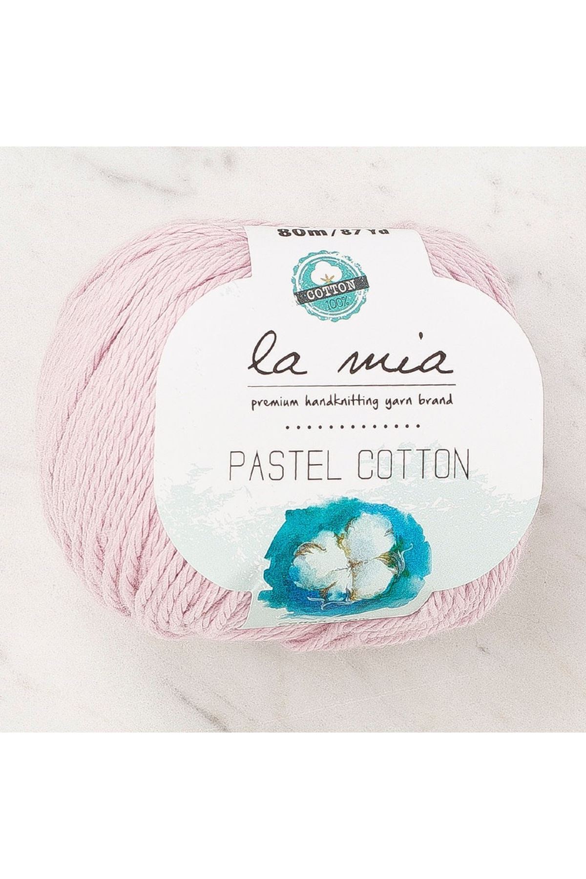 La Mia Pastel Cotton Lila El Örgü İpi - L181 - 33958