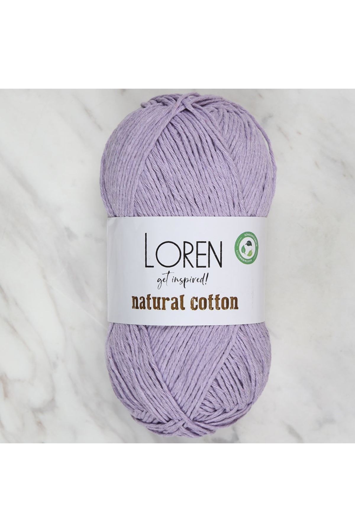 Loren Natural Cotton Lila El Örgü İpi - R020 - 33920