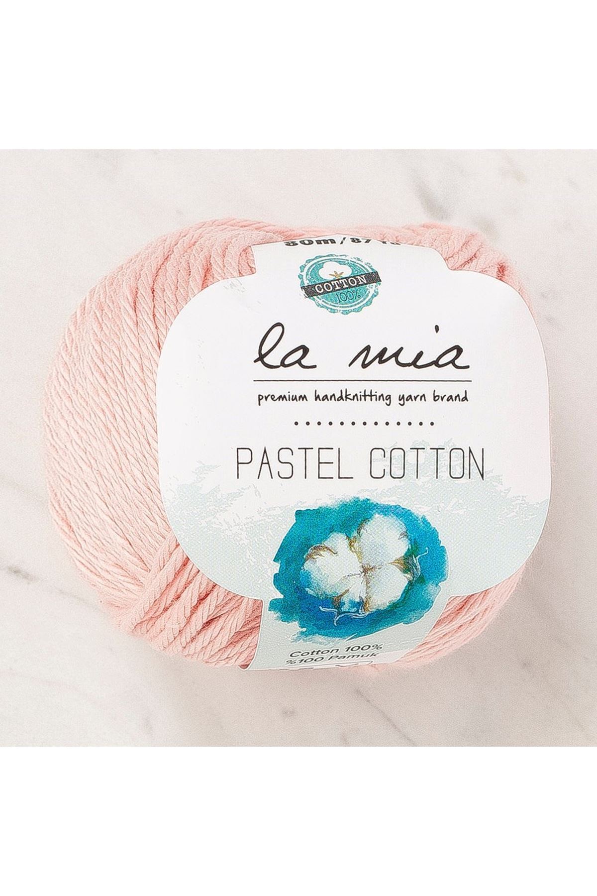 La Mia Pastel Cotton Şeker Pembe El Örgü İpi - L185 - 33952