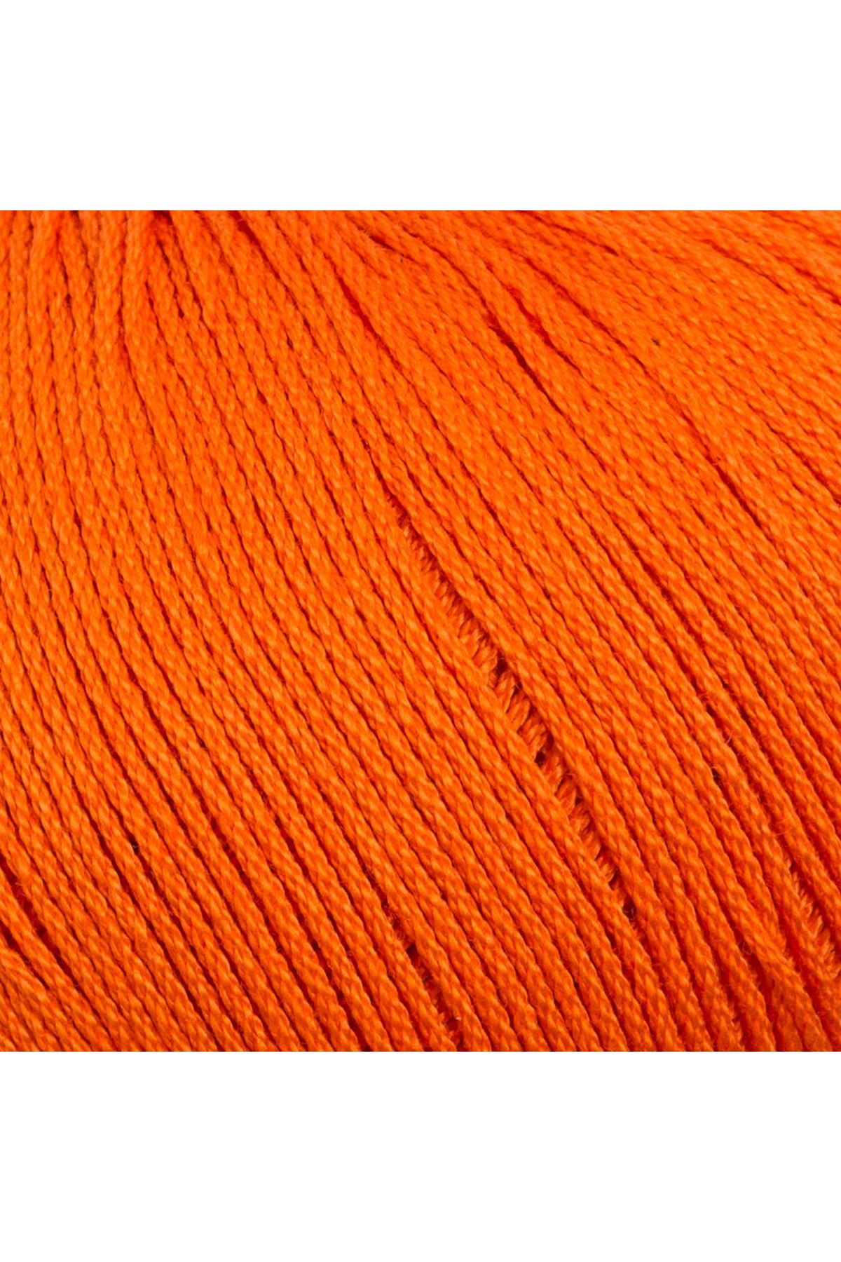La Mia Lux Mercerized Cotton Turuncu El Örgü İpi - 194 - 33755