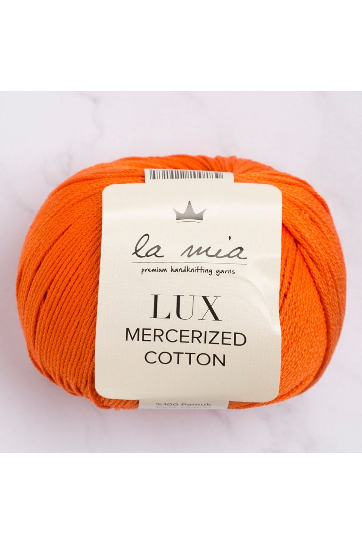 La Mia Lux Mercerized Cotton Turuncu El Örgü İpi - 194 - 33755