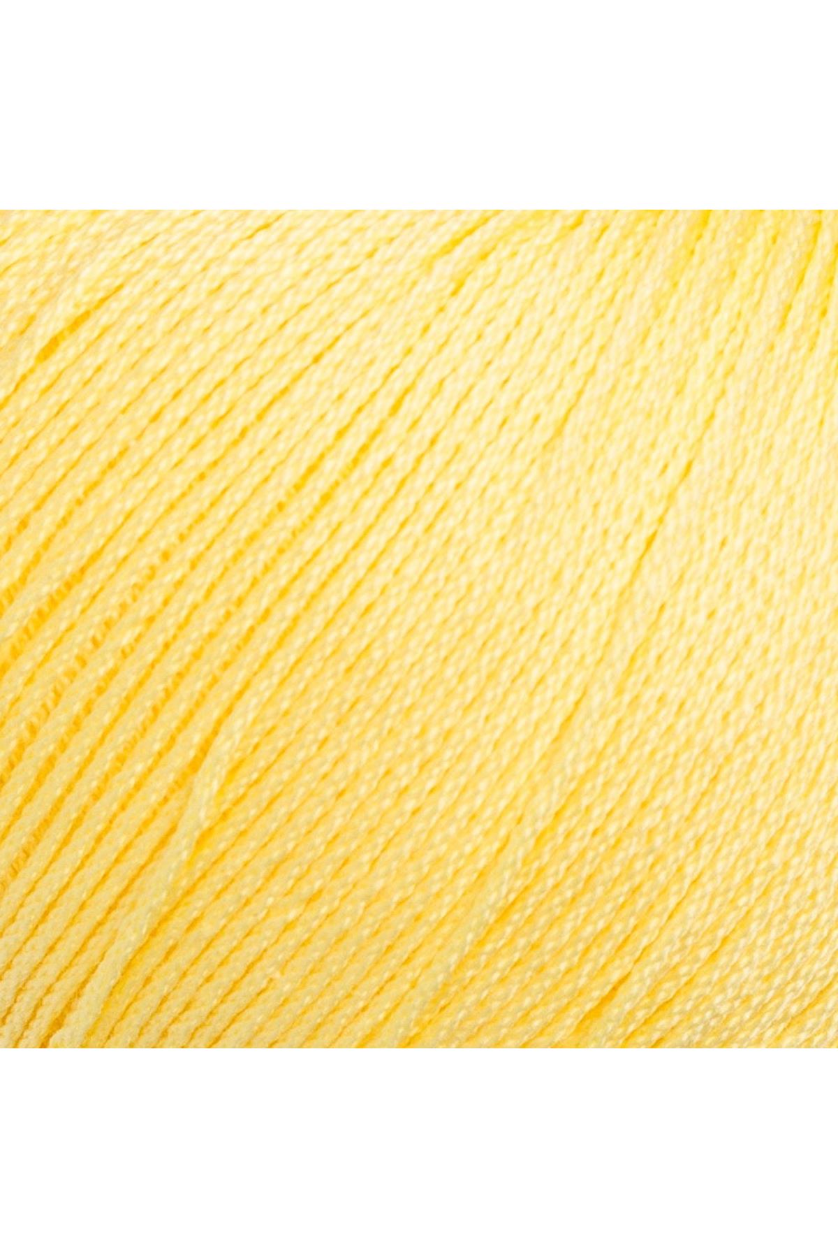 La Mia Lux Mercerized Cotton Sarı El Örgü İpi - 177 - 33753