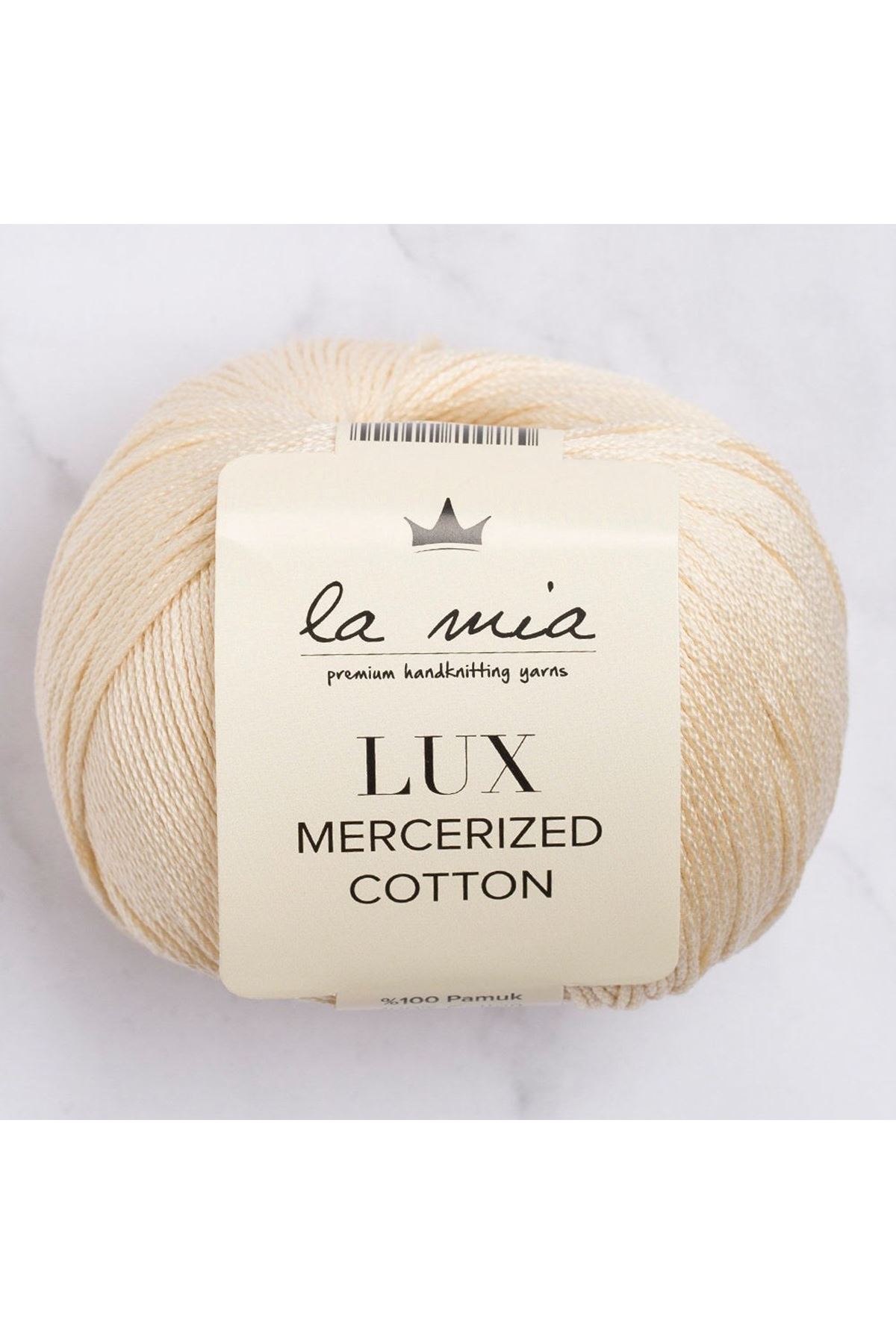 La Mia Lux Mercerized Cotton Bej El Örgü İpi - 174 - 33752
