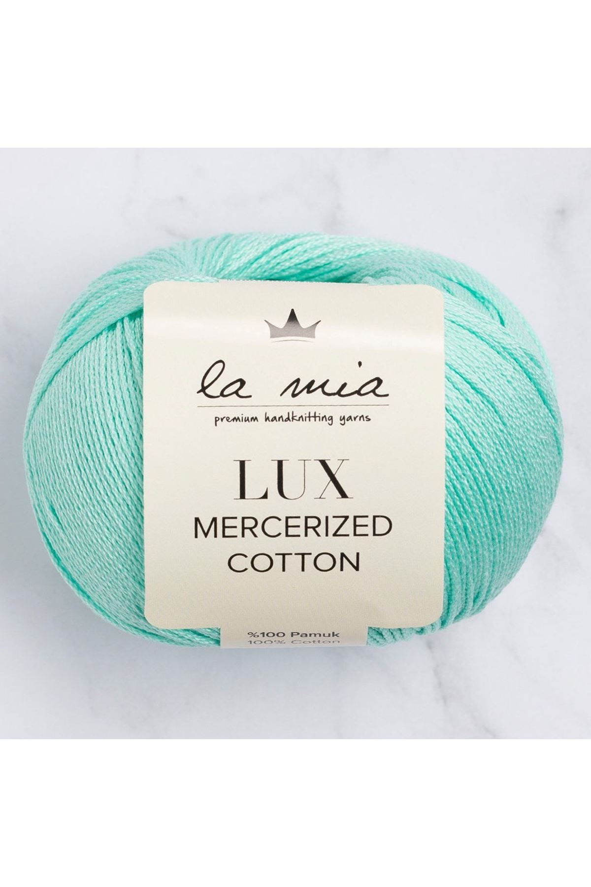 La Mia Lux Mercerized Cotton Su Yeşili El Örgü İpi - 137 - 33750