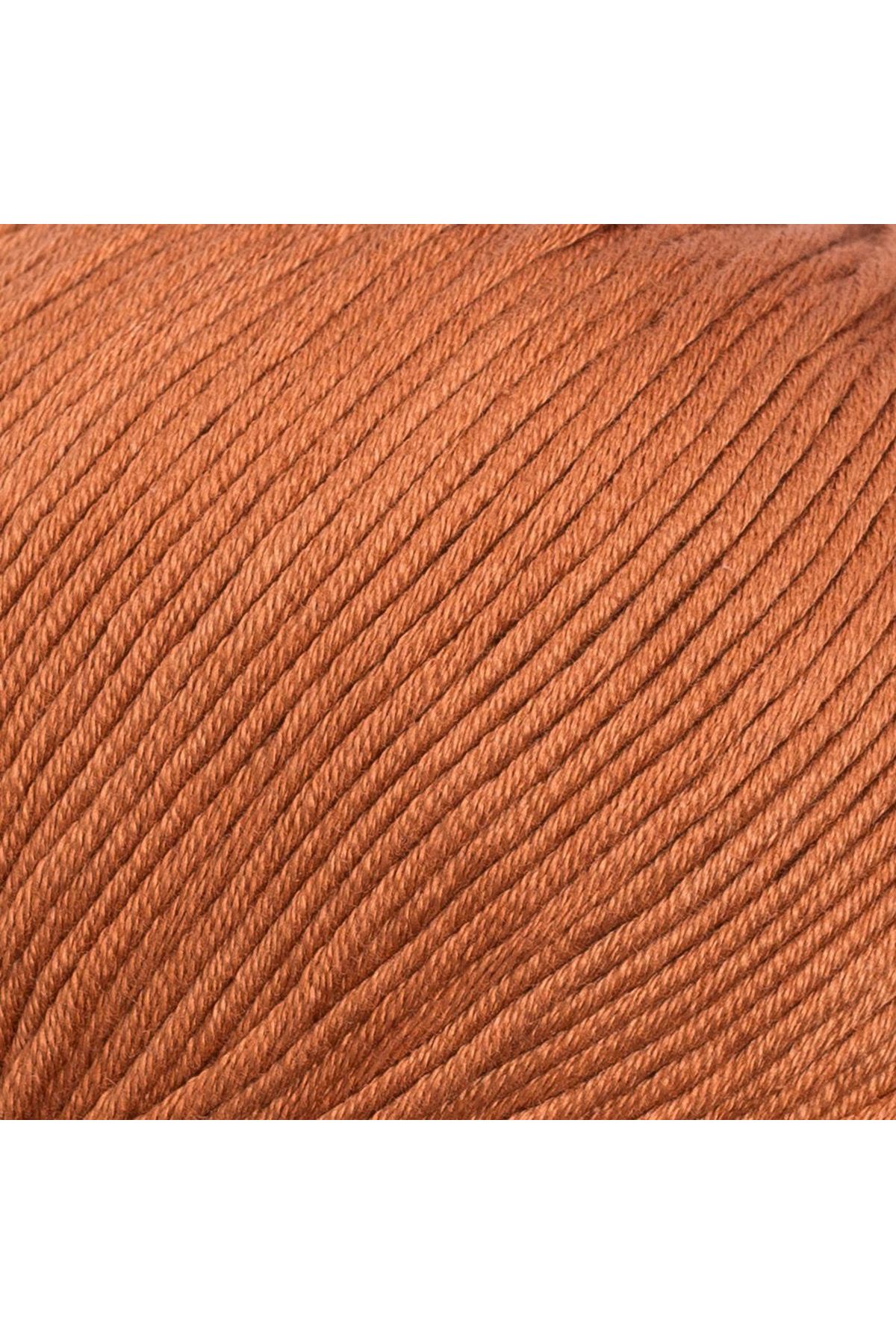 La Mia XL Mercerized Kahverengi El Örgü İpi - 211 - 33773