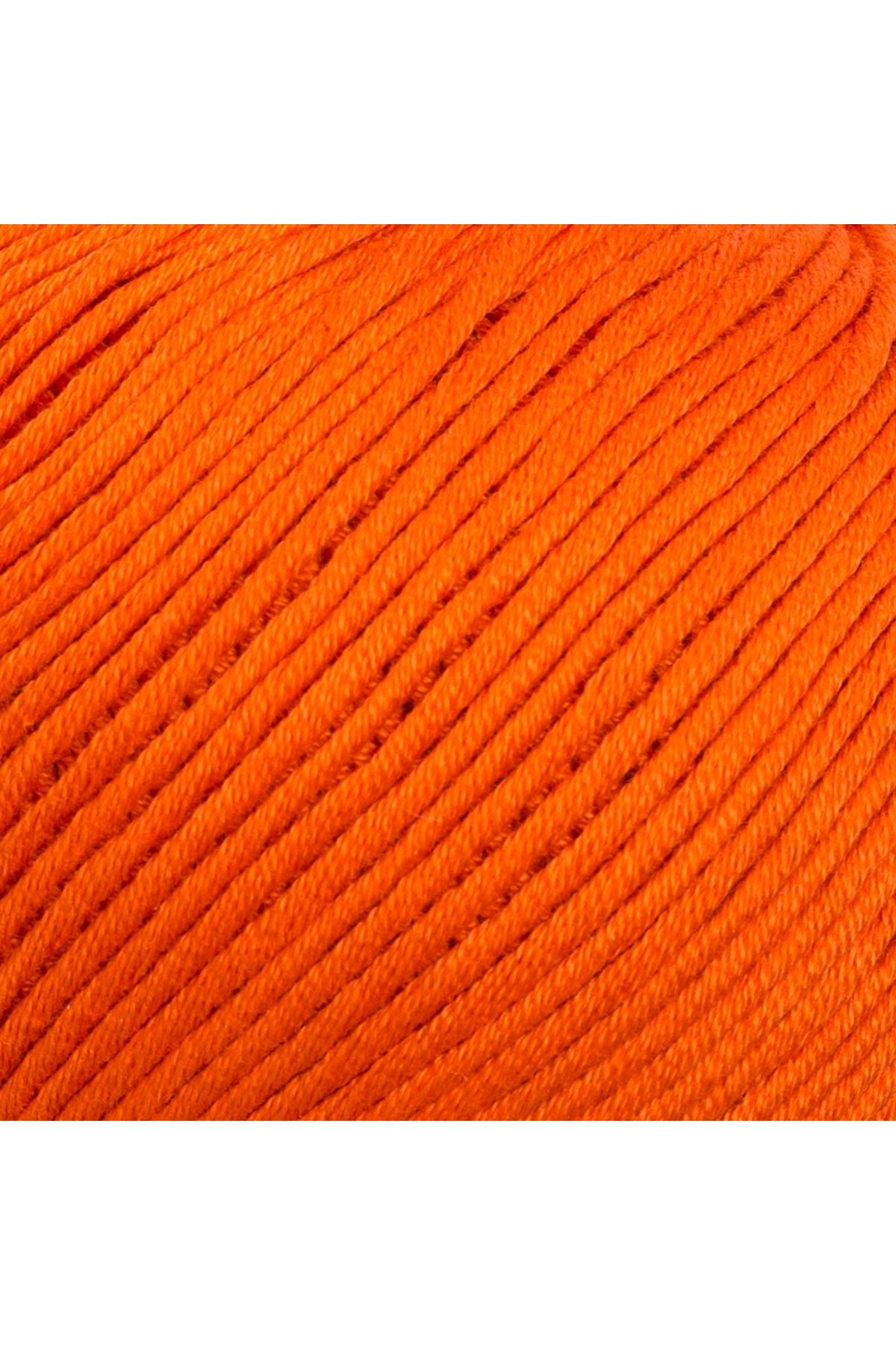 La Mia XL Mercerized Turuncu El Örgü İpi - 194 - 33772