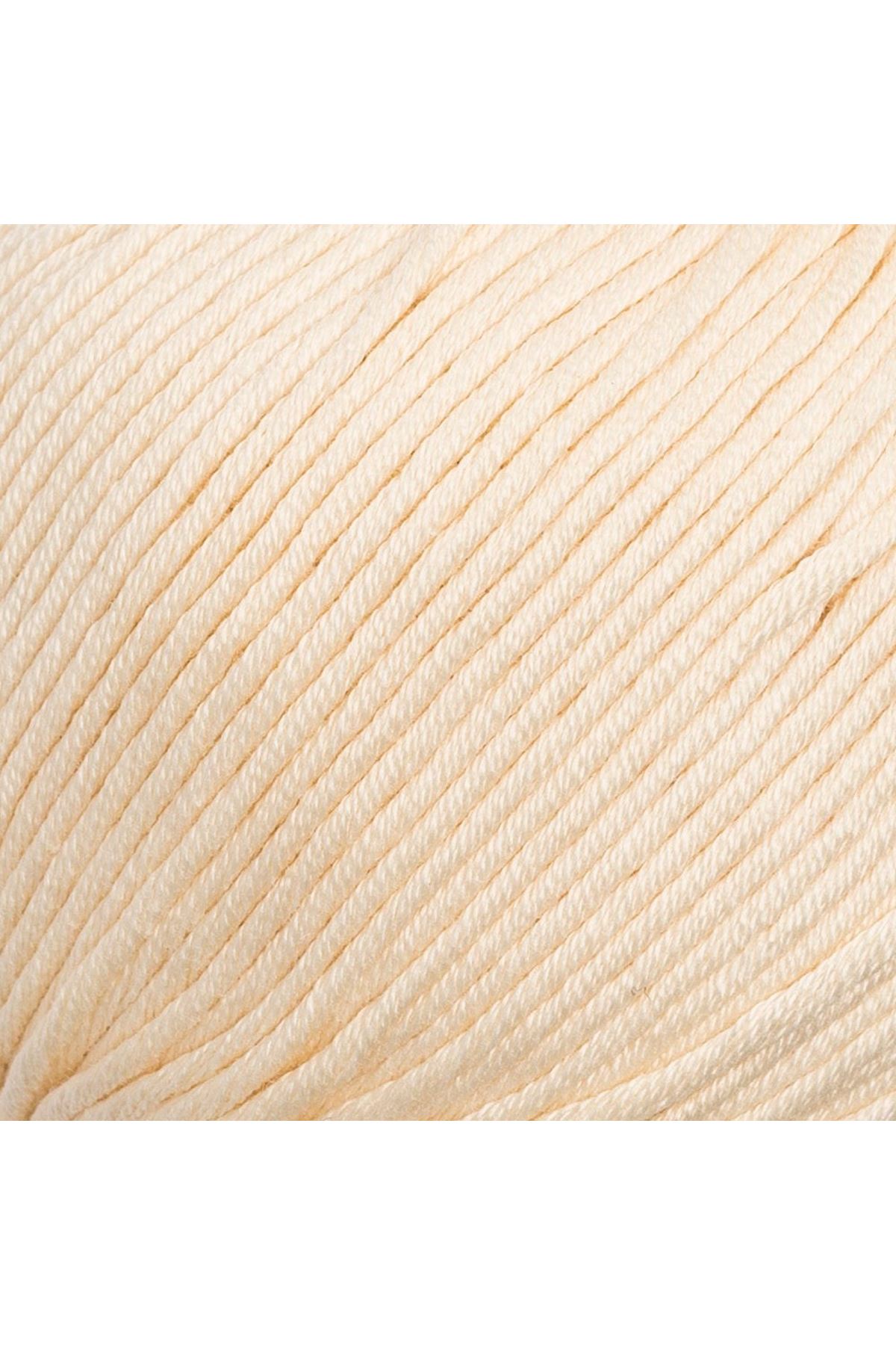 La Mia XL Mercerized Krem El Örgü İpi - 174 - 33769
