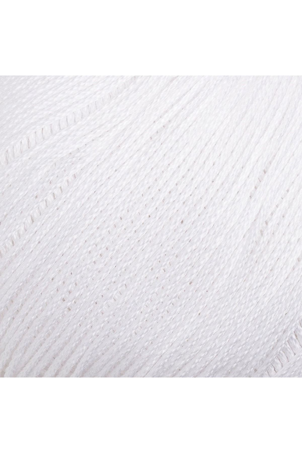 La Mia Lux Mercerized Cotton Beyaz El Örgü İpi - 2 - 33742