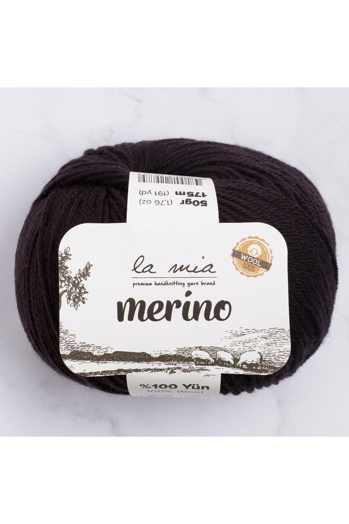 La Mia Merino Siyah El Örgü İpi - L006 - 33790