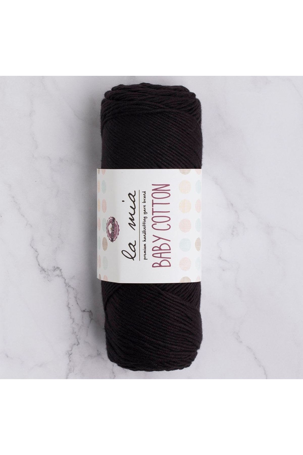 La Mia Baby Cotton Siyah El Örgü İpi - L006 - 33647
