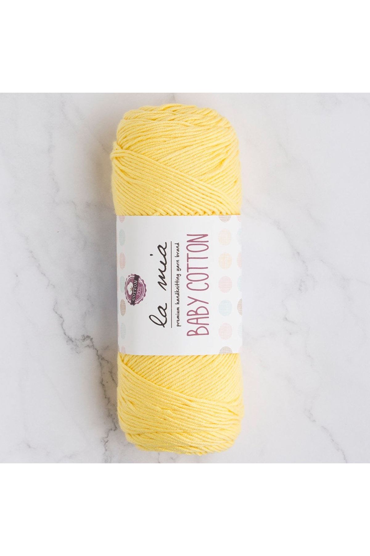 La Mia Baby Cotton Sarı El Örgü İpi - L043 - 33646