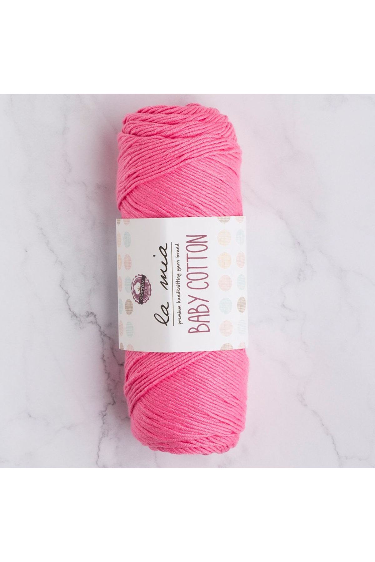La Mia Baby Cotton Pembe El Örgü İpi - L046 - 33645