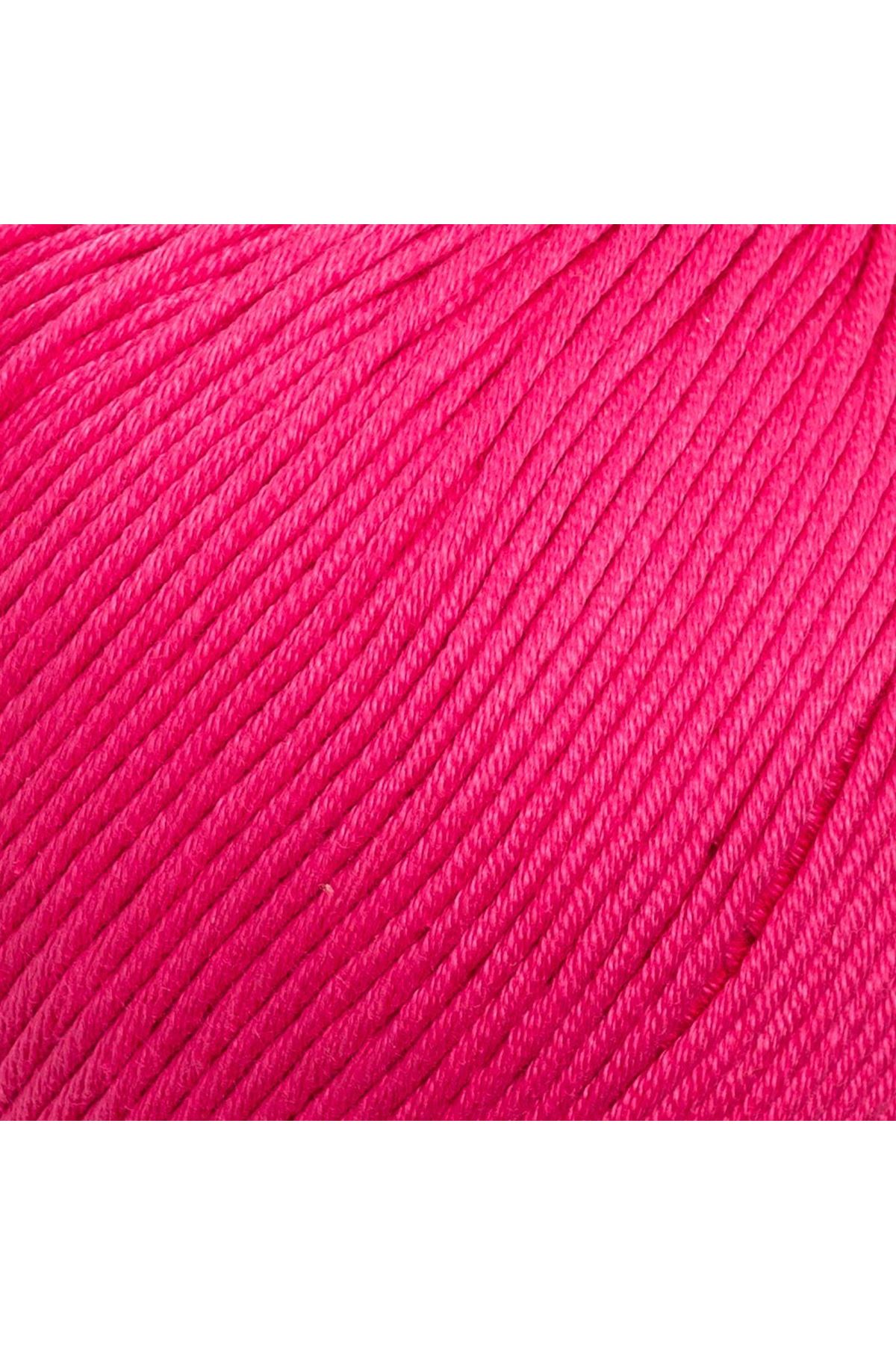 La Mia XL Mercerized Fuşya El Örgü İpi - 35 - 33763