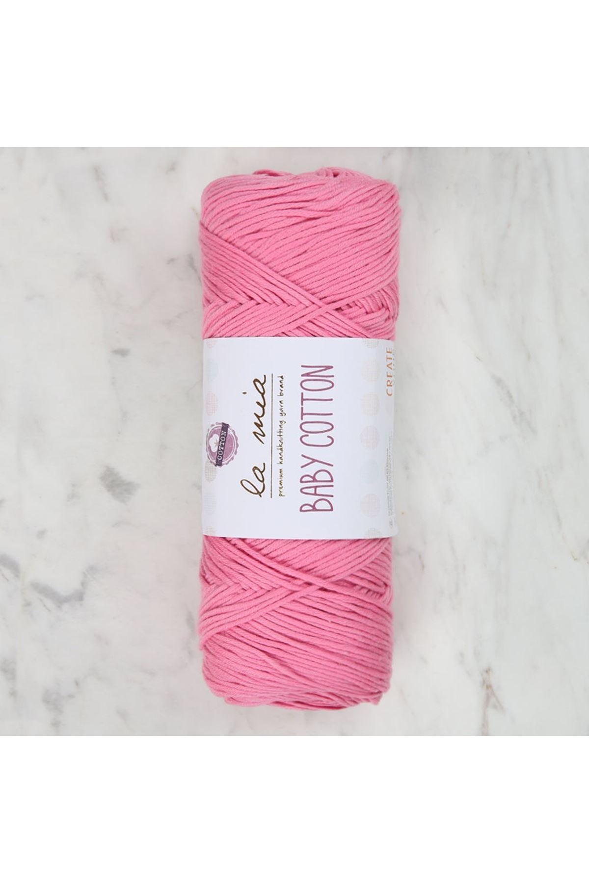 La Mia Baby Cotton Pembe El Örgü İpi - L046 - 33645