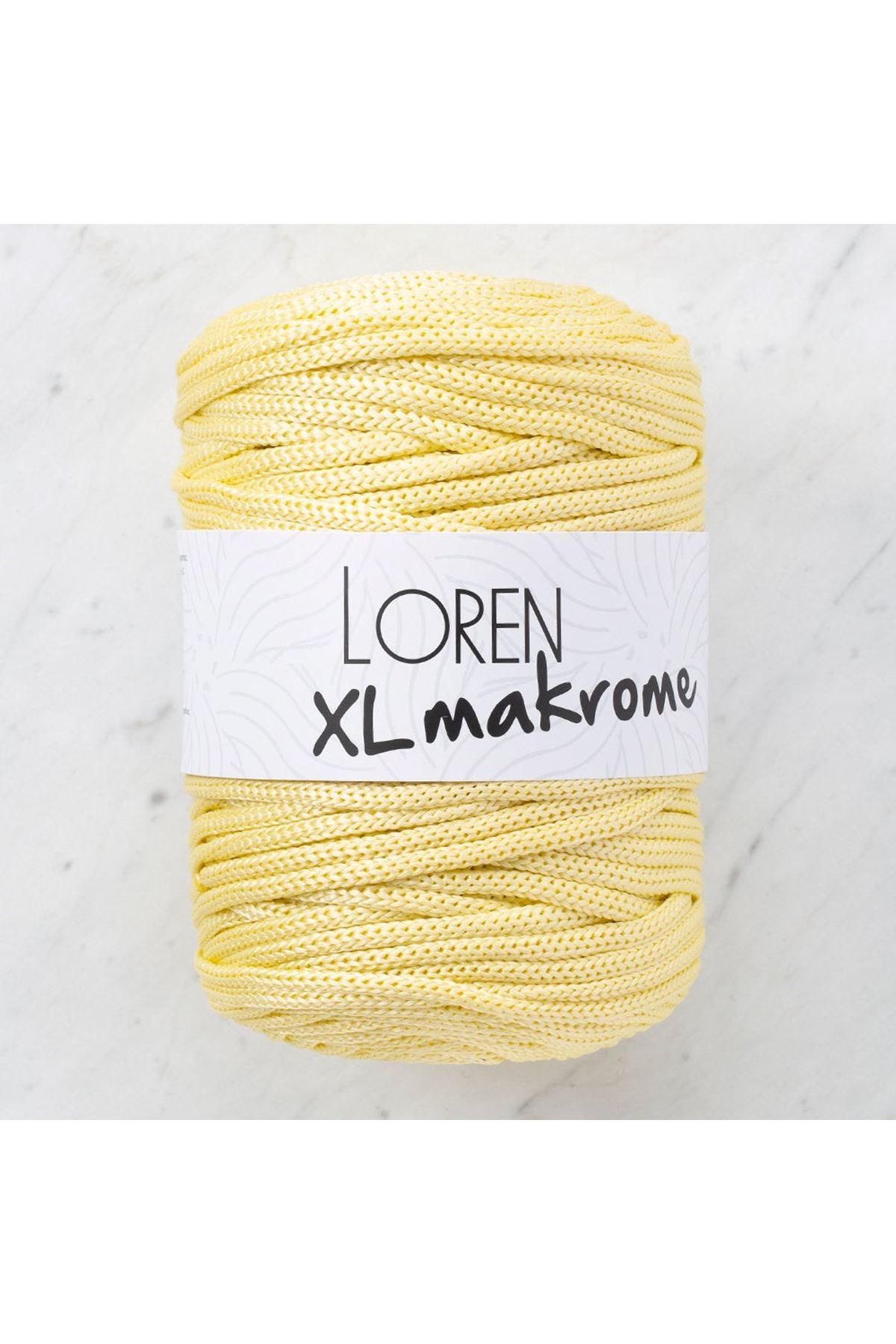 Loren XL Makrome Sarı El Örgü İpi - R039 - 33704