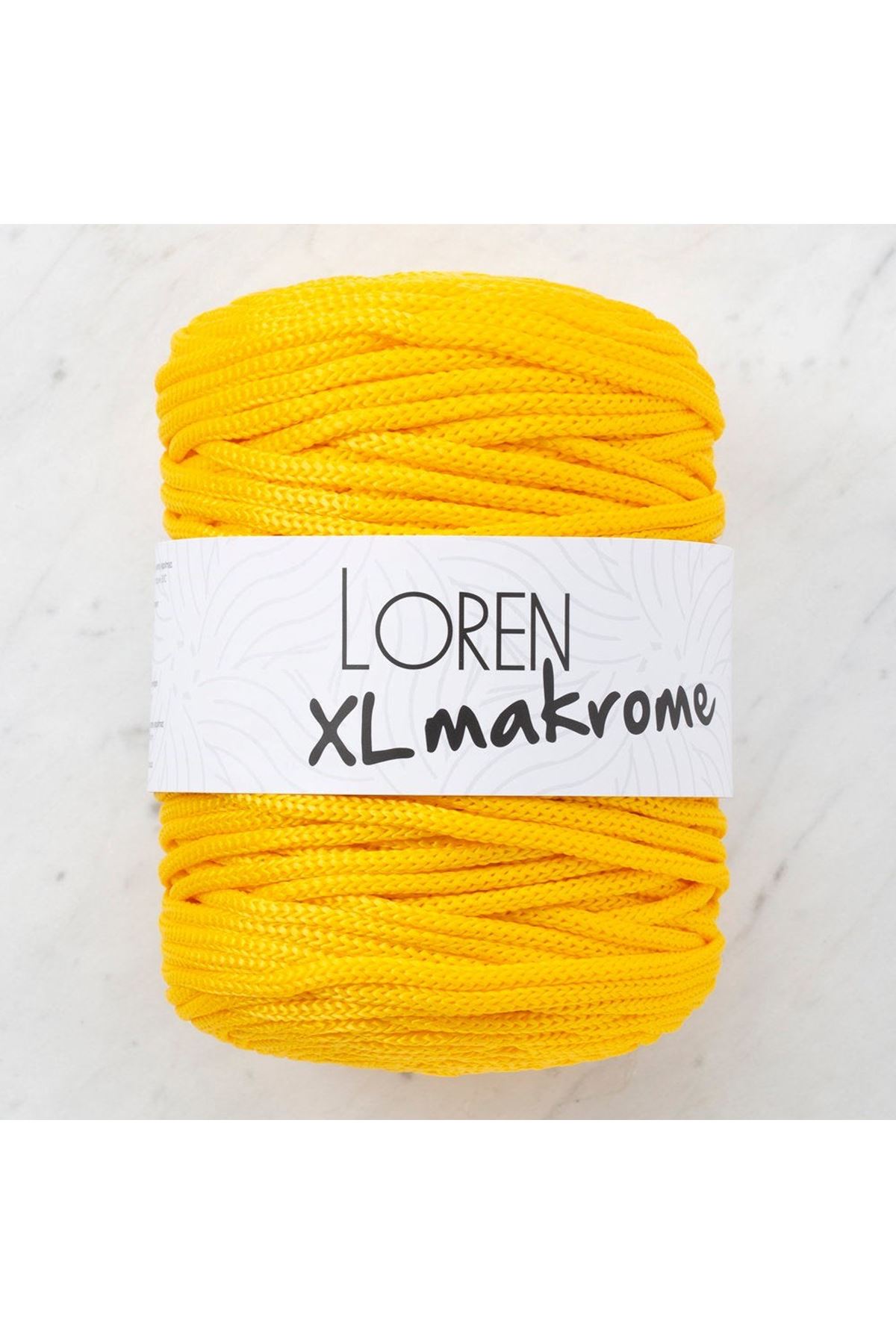 Loren XL Makrome Sarı El Örgü İpi - R002 - 33703
