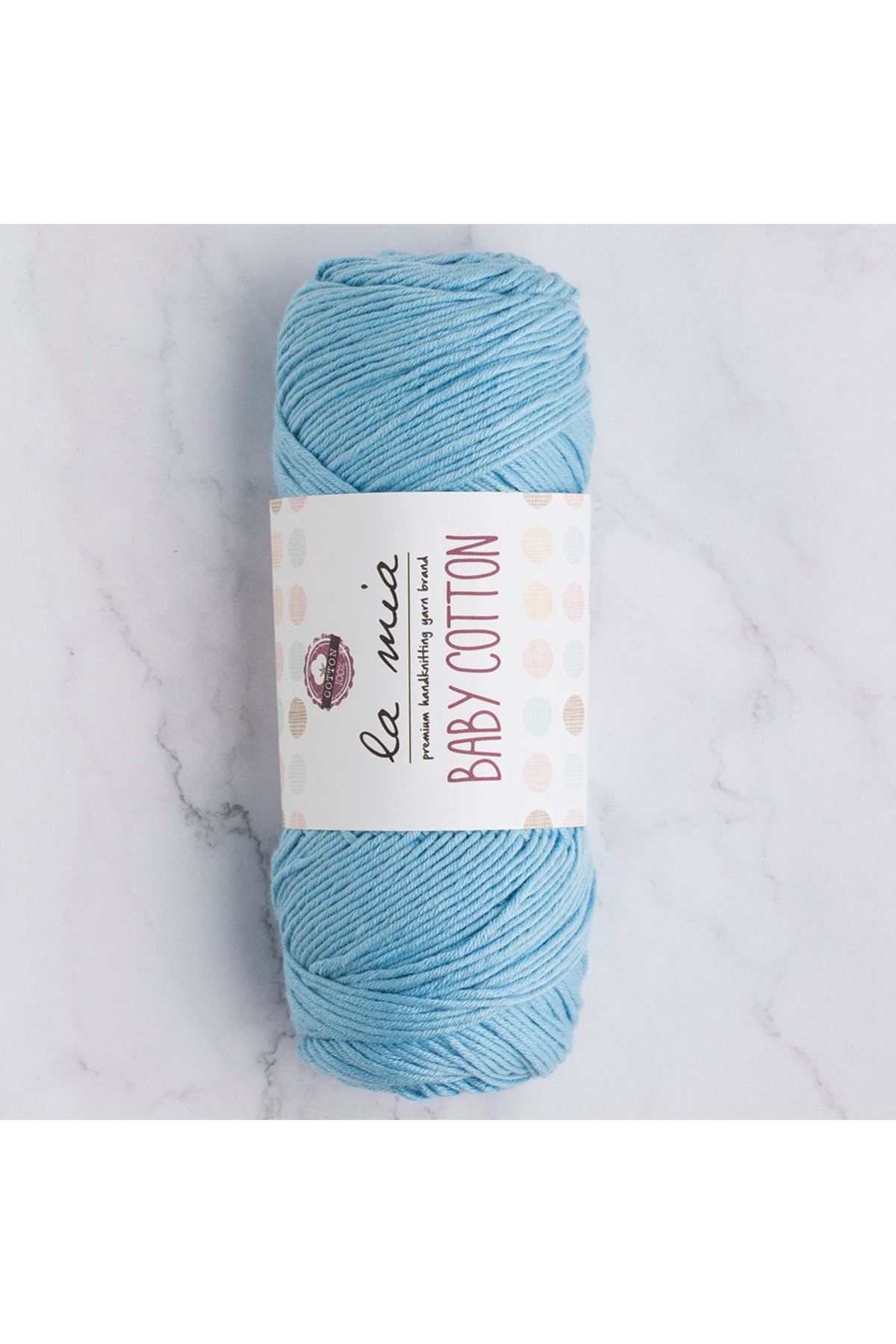 La Mia Baby Cotton Mavi El Örgü İpi - L041 - 33640